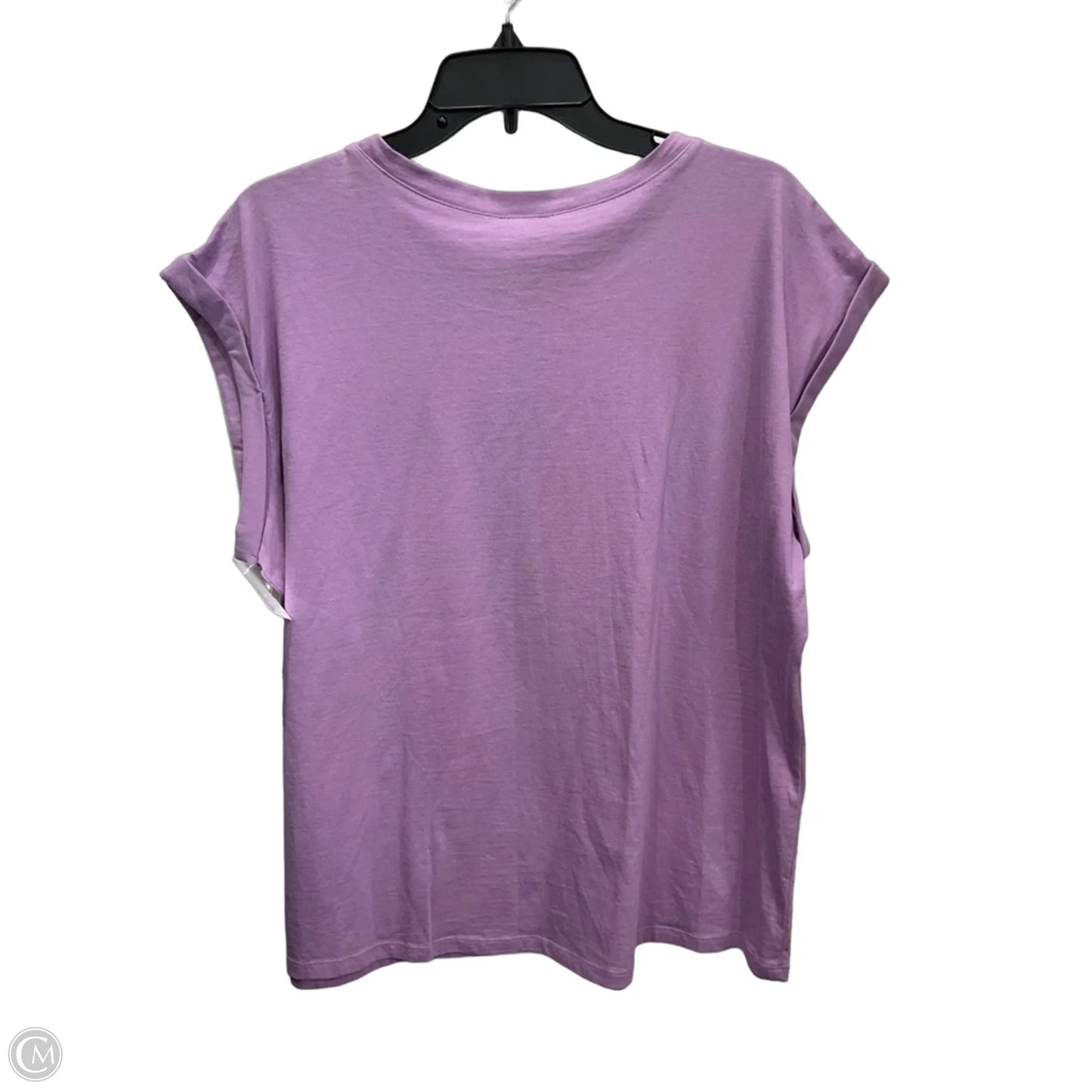 Top Short Sleeve By Inc In Purple, Size: L