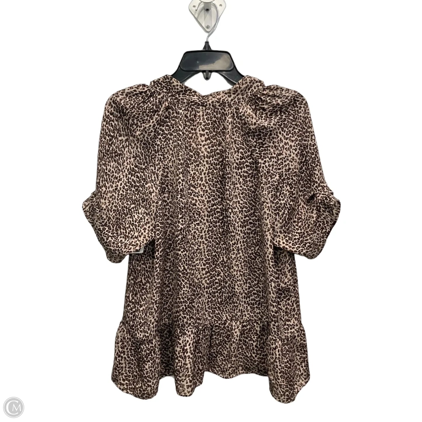 Top Short Sleeve By Joie In Animal Print, Size: L