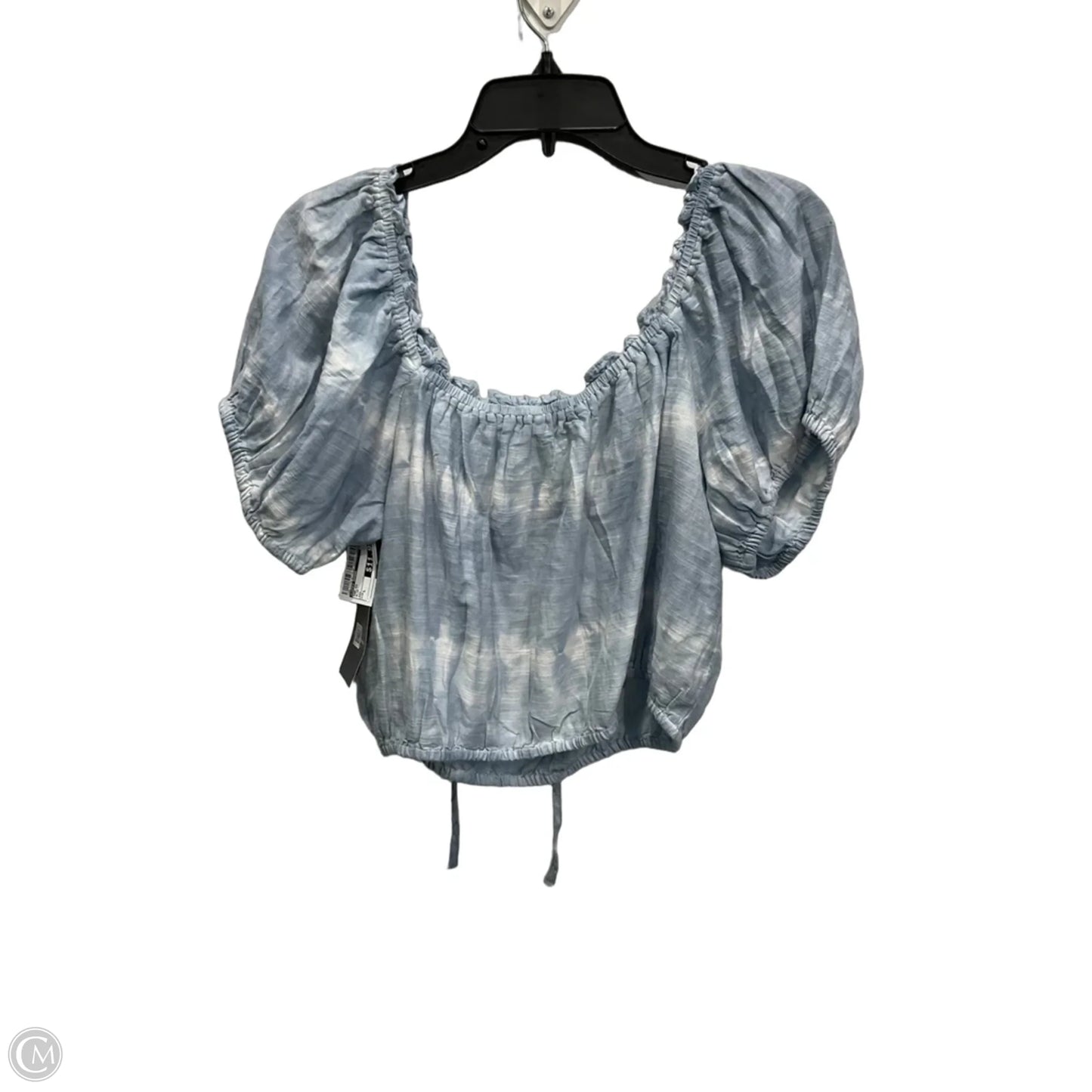 Top Short Sleeve By Lucky Brand In Blue, Size: L