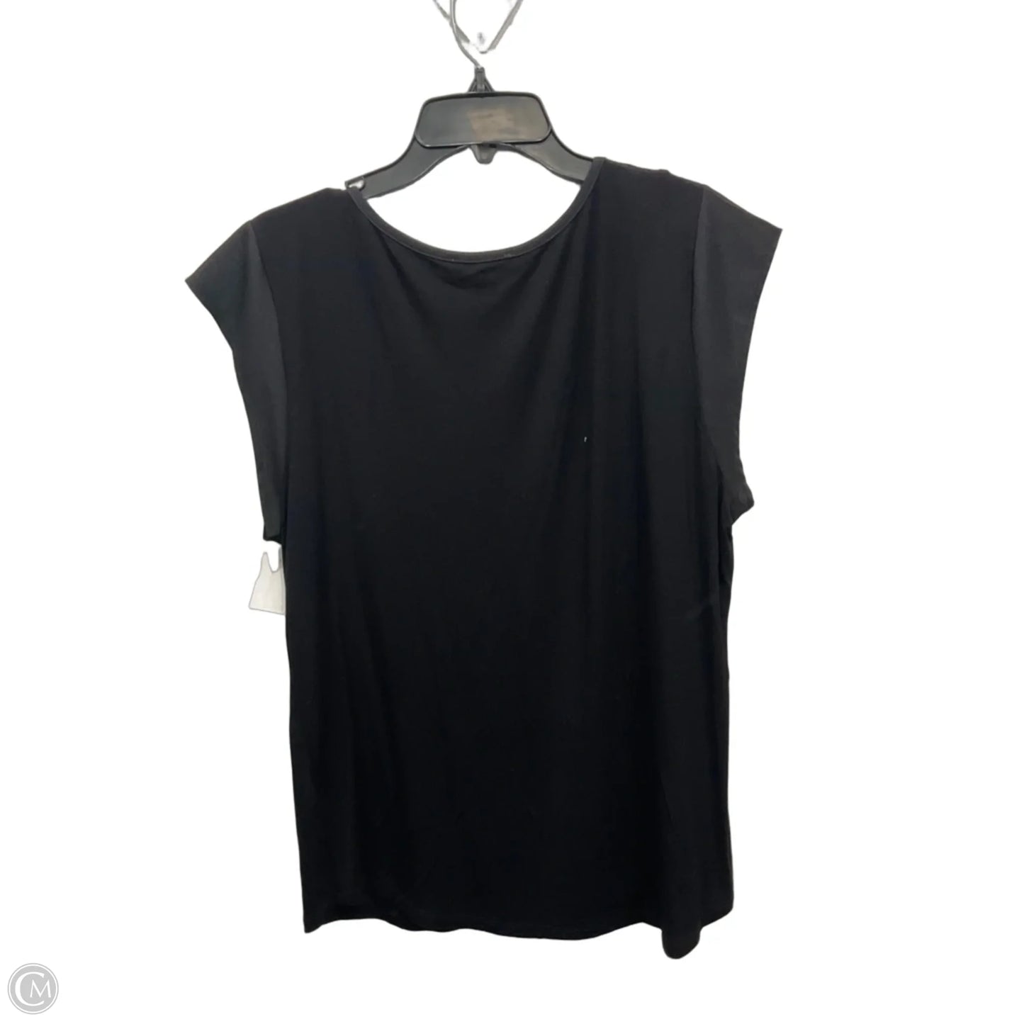Top Short Sleeve By Calvin Klein In Black, Size: Xl