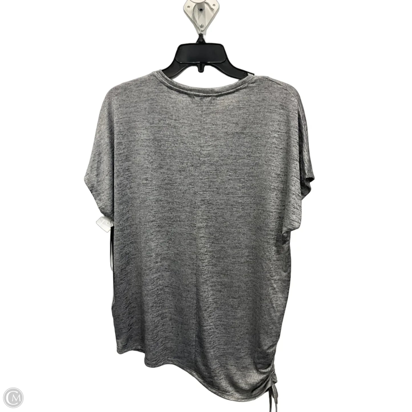 Top Short Sleeve By Simply Vera In Grey, Size: L