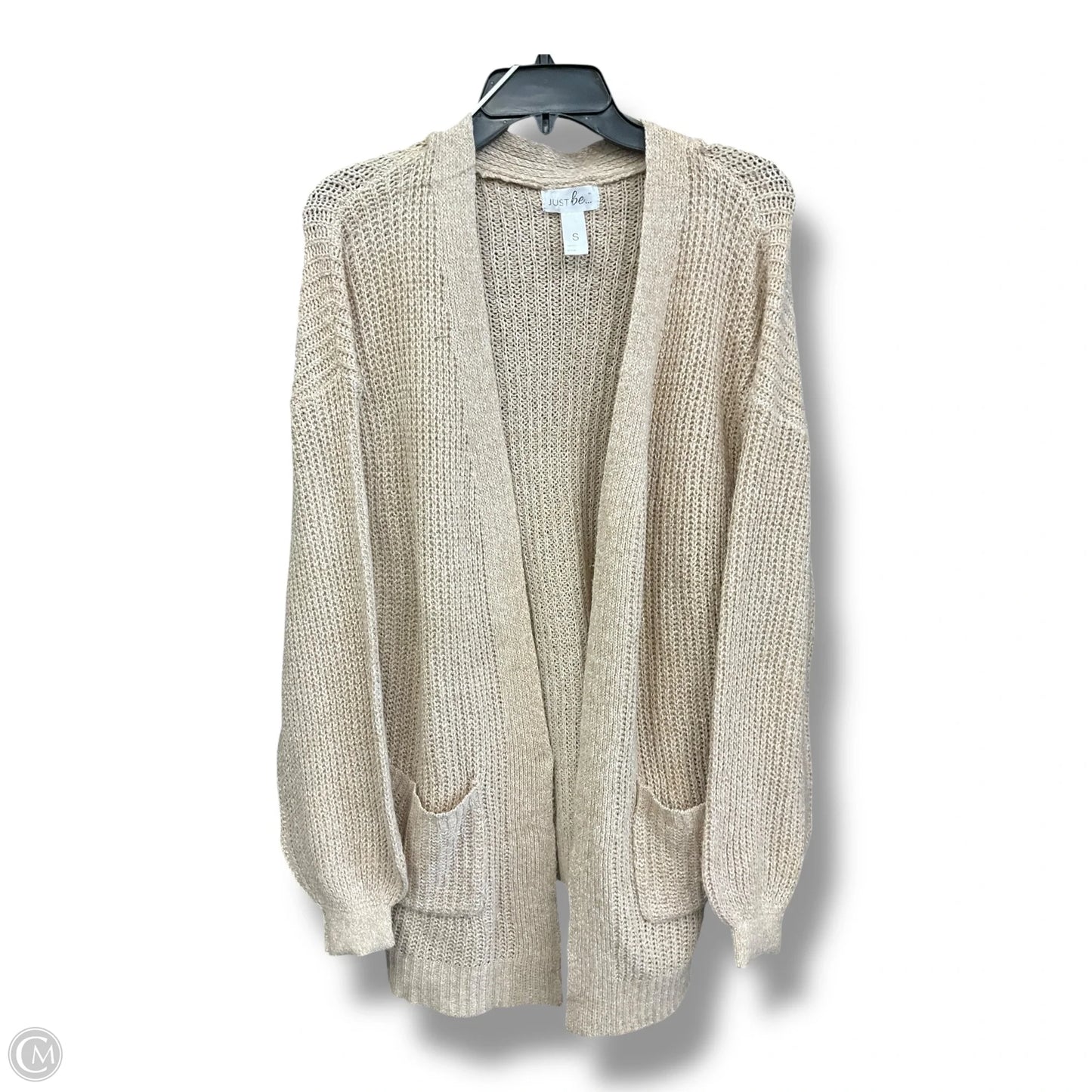 Sweater Cardigan By Just Be In Brown, Size: S