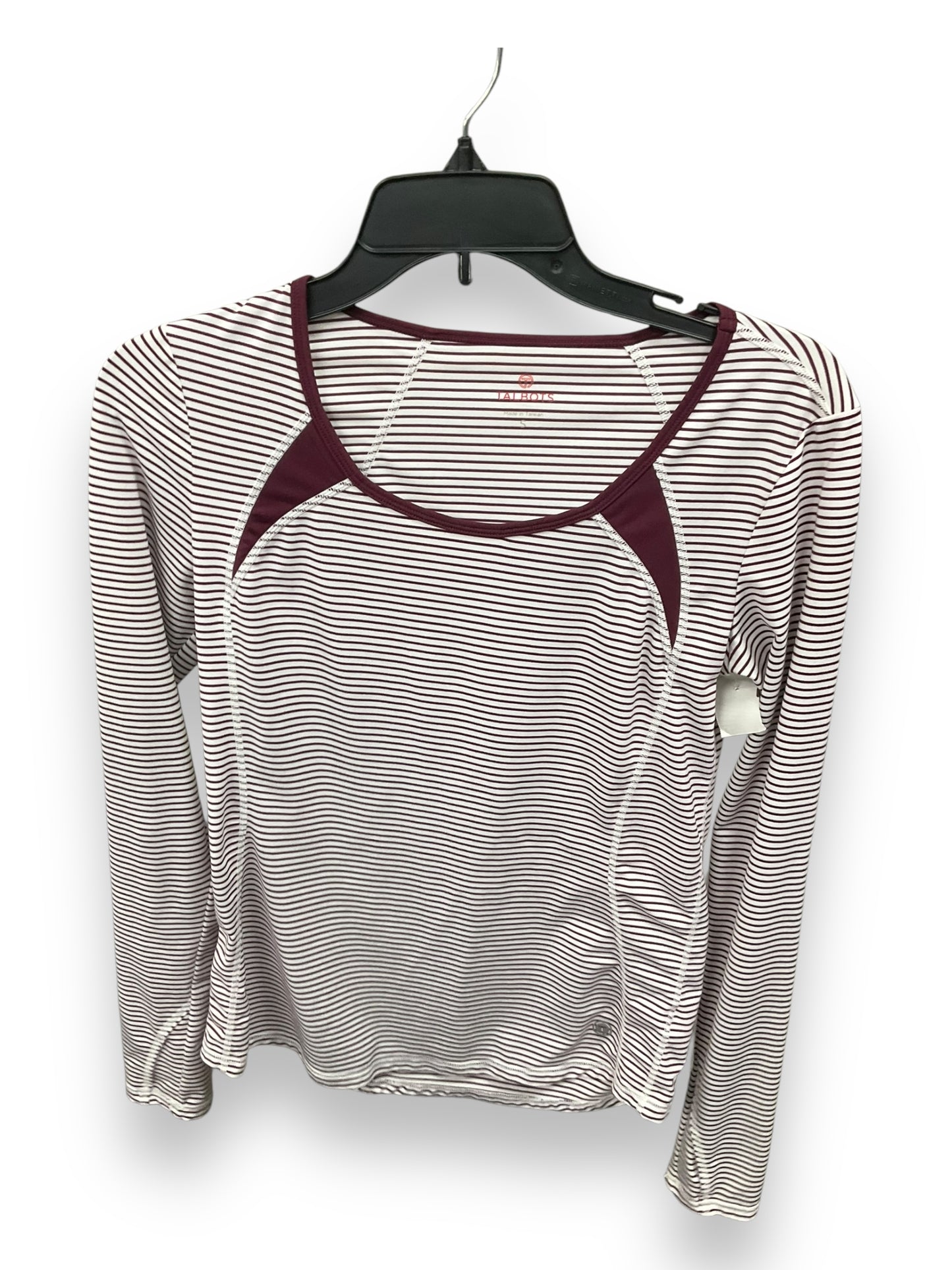 Athletic Top Long Sleeve Crewneck By Talbots In Striped Pattern, Size: S