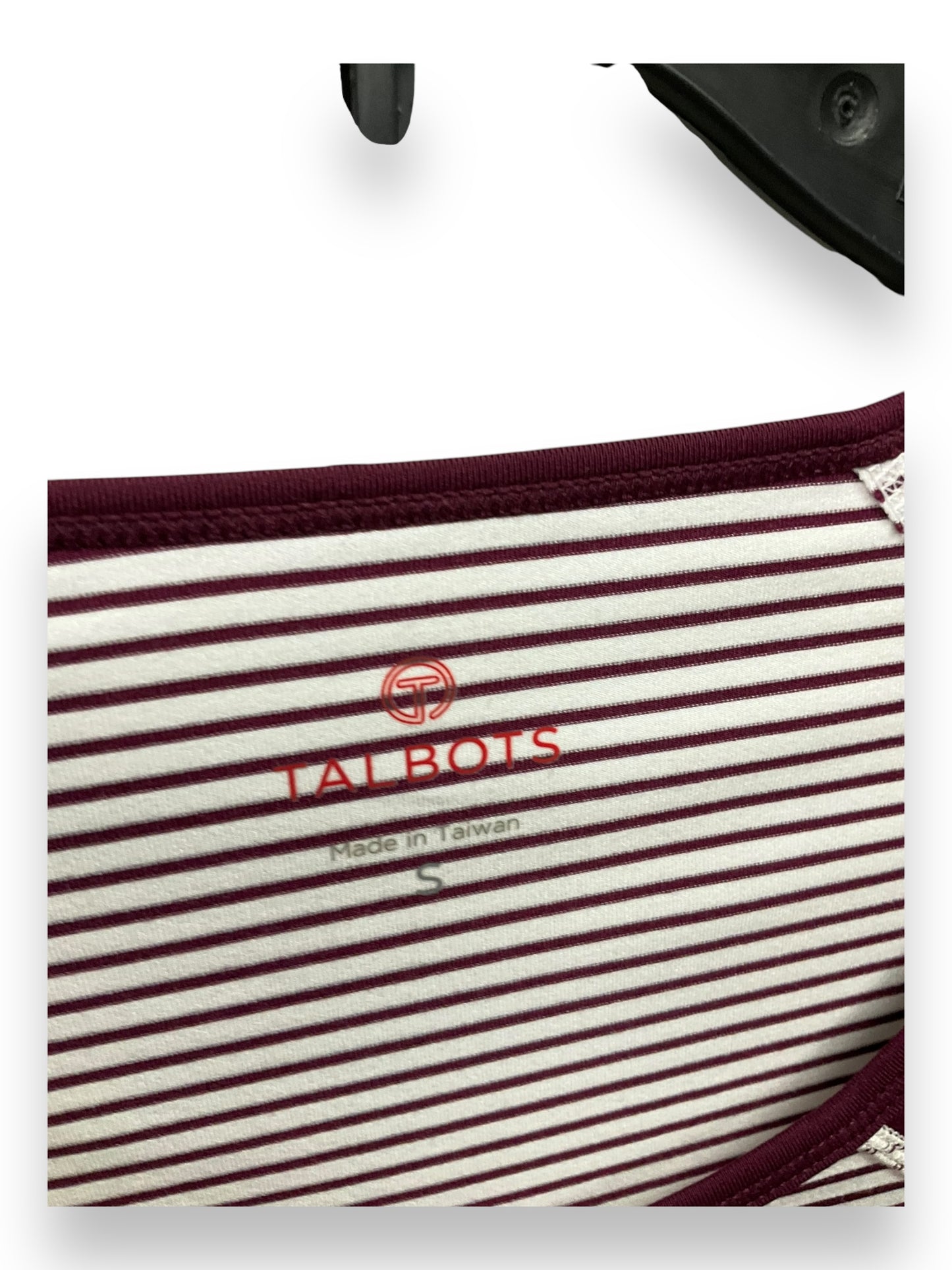 Athletic Top Long Sleeve Crewneck By Talbots In Striped Pattern, Size: S