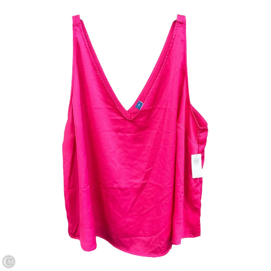 Top Sleeveless Basic By Old Navy In Pink, Size: 2x