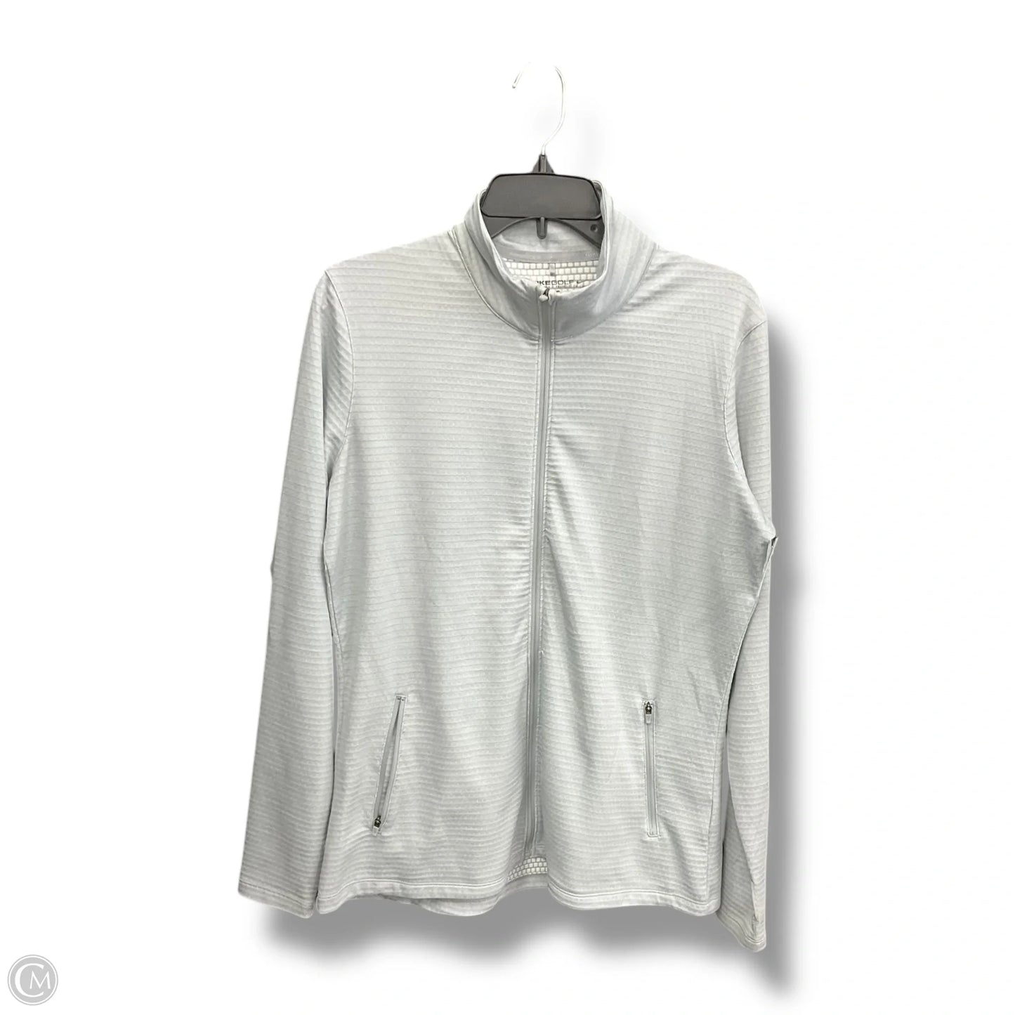 Athletic Jacket By Nike Apparel In Grey, Size: Xl