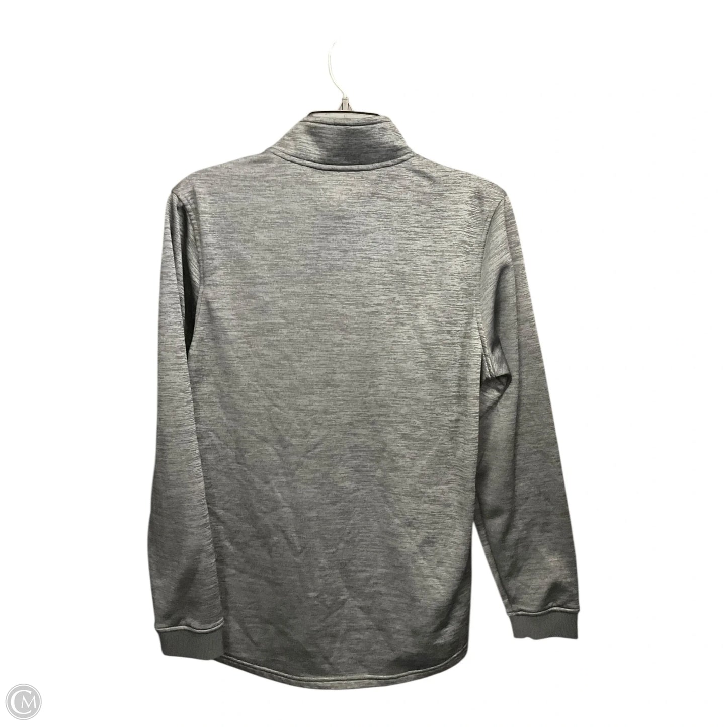 Athletic Top Long Sleeve Collar By Under Armour In Grey & Pink, Size: S