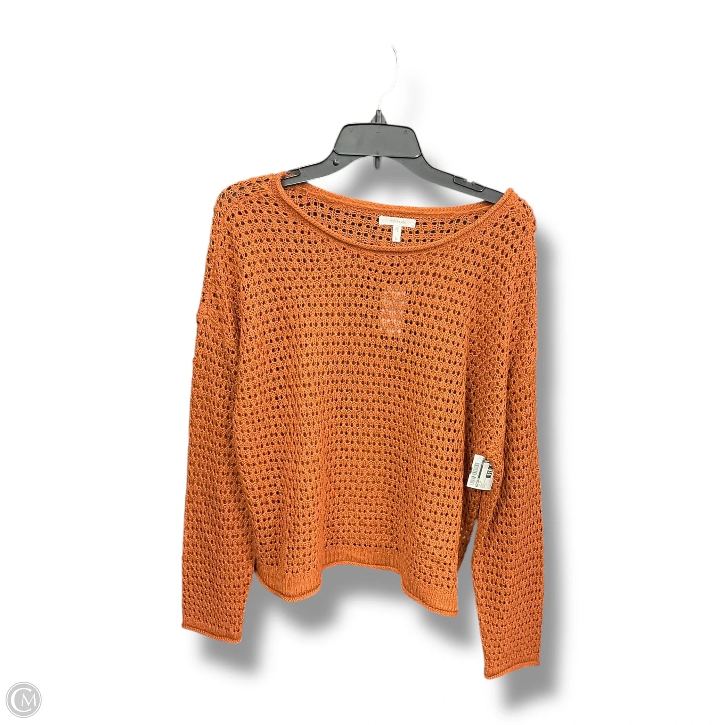 Top Long Sleeve By Maurices In Brown, Size: L