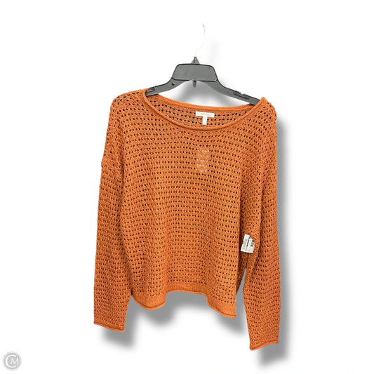 Top Long Sleeve By Maurices In Brown, Size: L