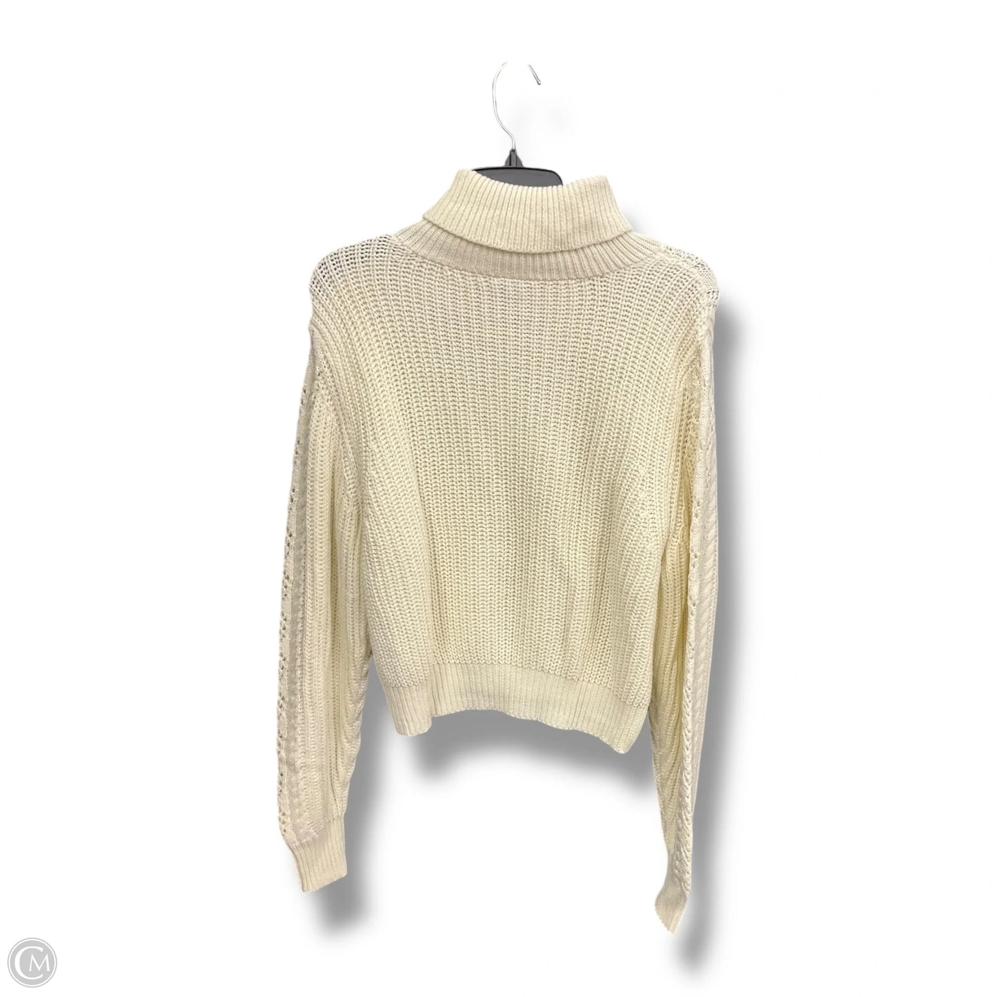 Sweater By Melrose And Market In Cream, Size: L