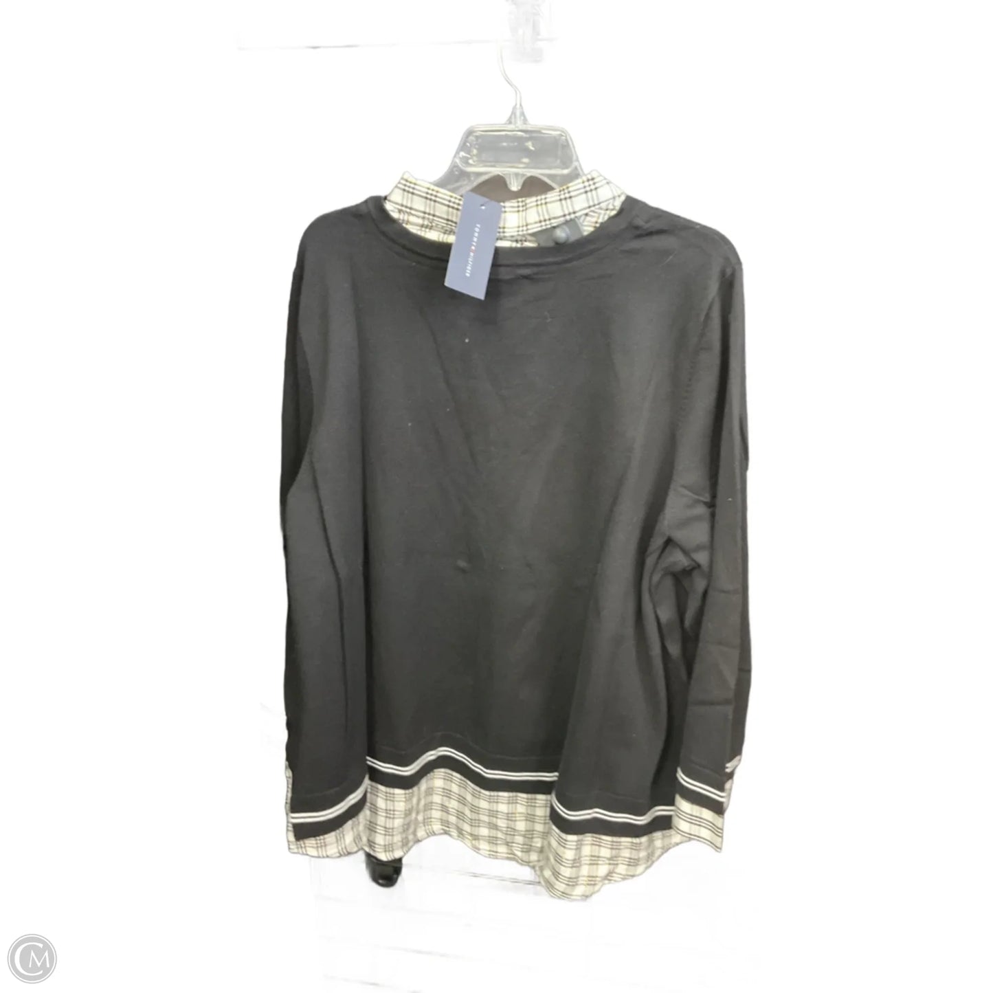 Sweatshirt Collar By Tommy Hilfiger In Black, Size: 2x