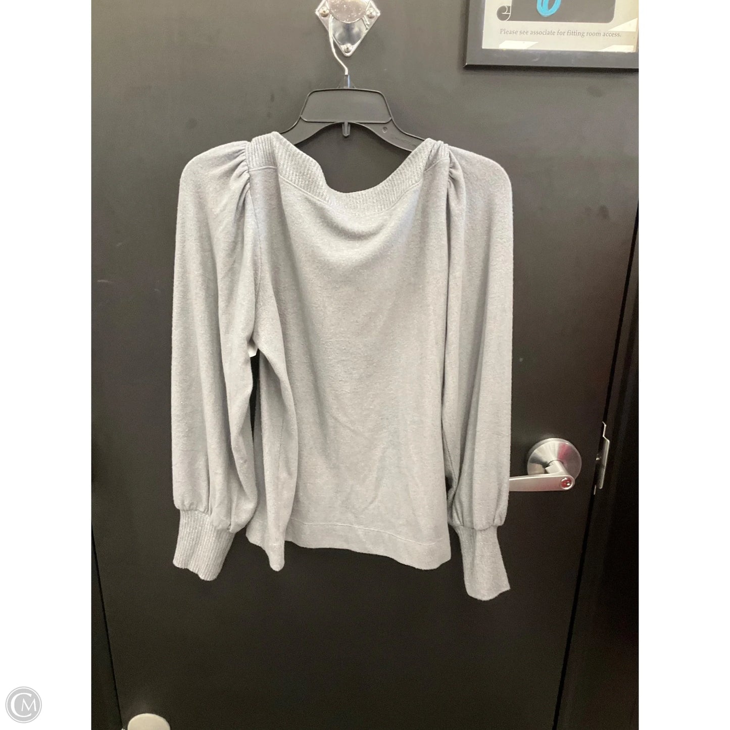 Top Long Sleeve By Loft In Grey, Size: M