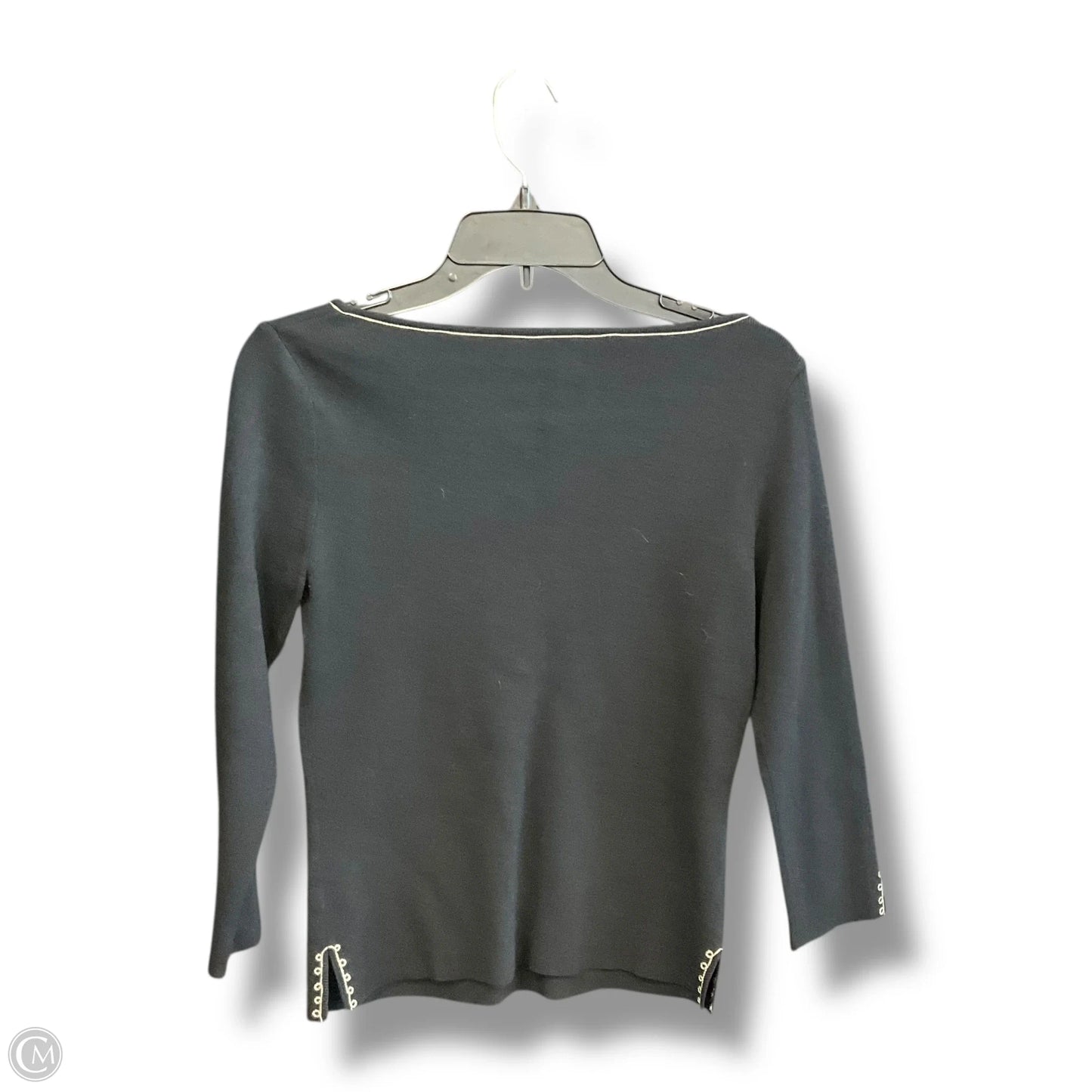 Top Long Sleeve By Dana Buchman In Black, Size: S