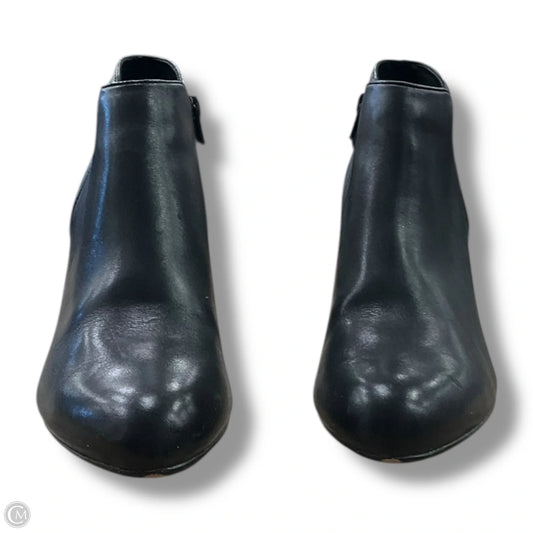 Boots Ankle Heels By Clarks In Black, Size: 9.5