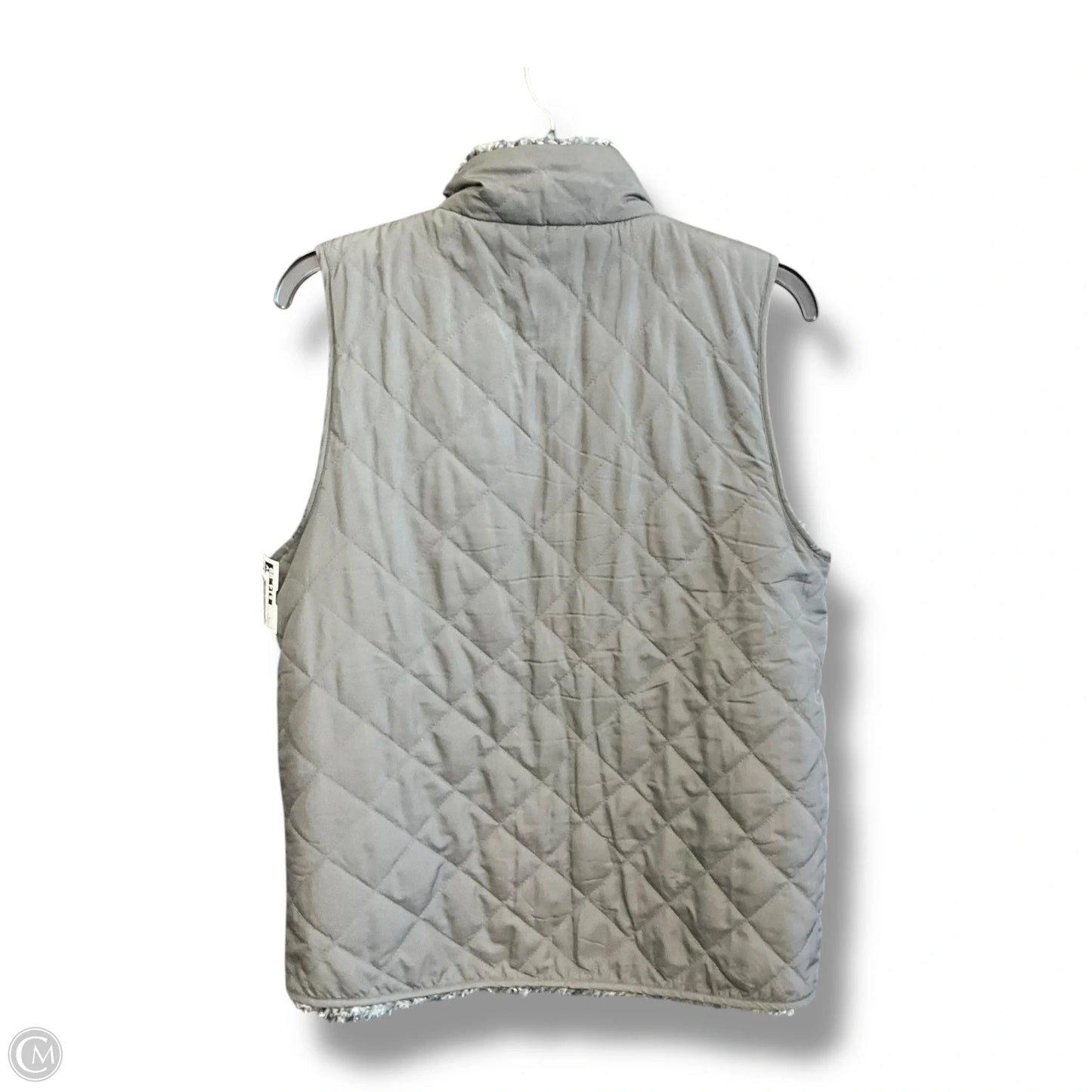 Vest Puffer & Quilted By Clothes Mentor In Grey, Size: M