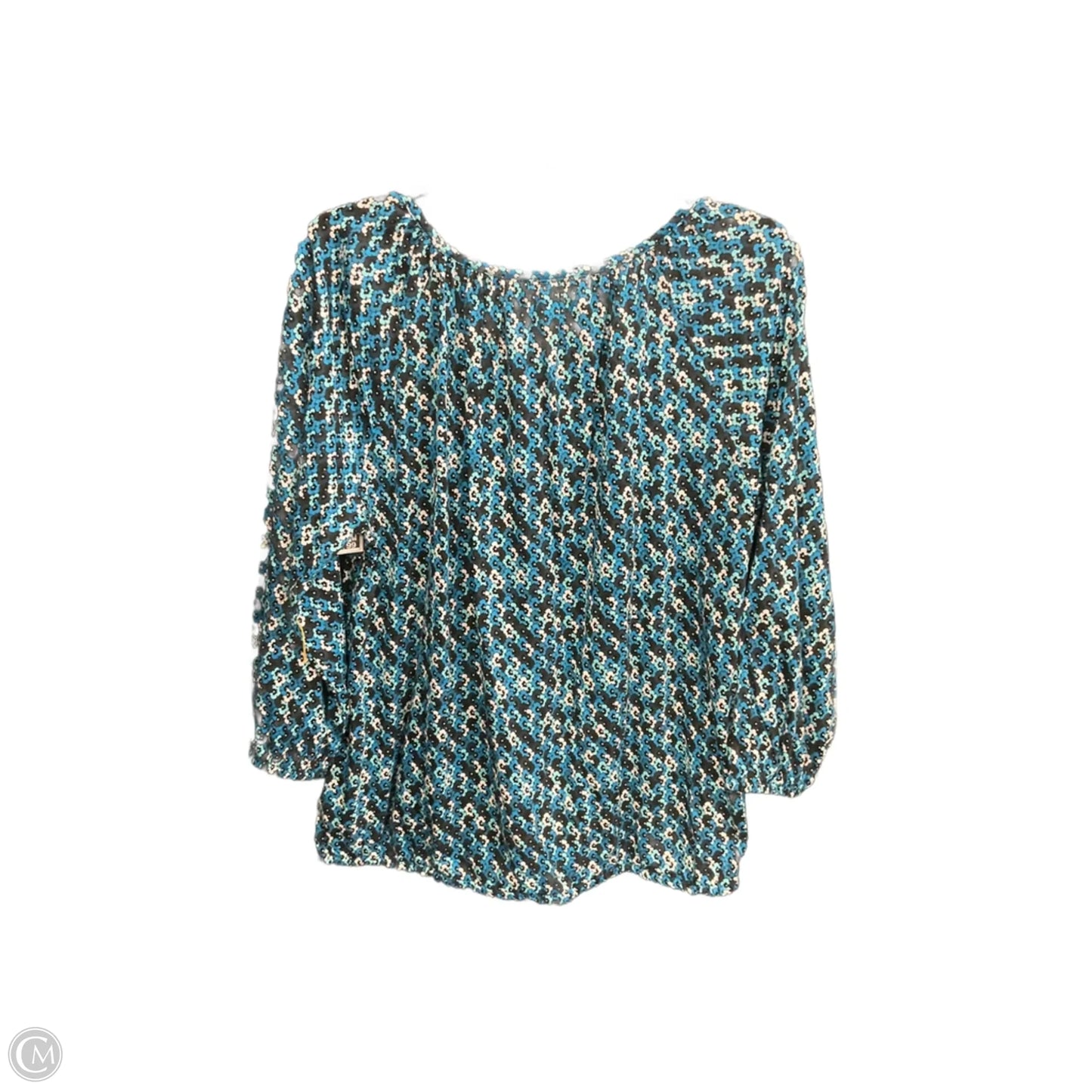 Top 3/4 Sleeve By Michael By Michael Kors In Multi-colored, Size: M