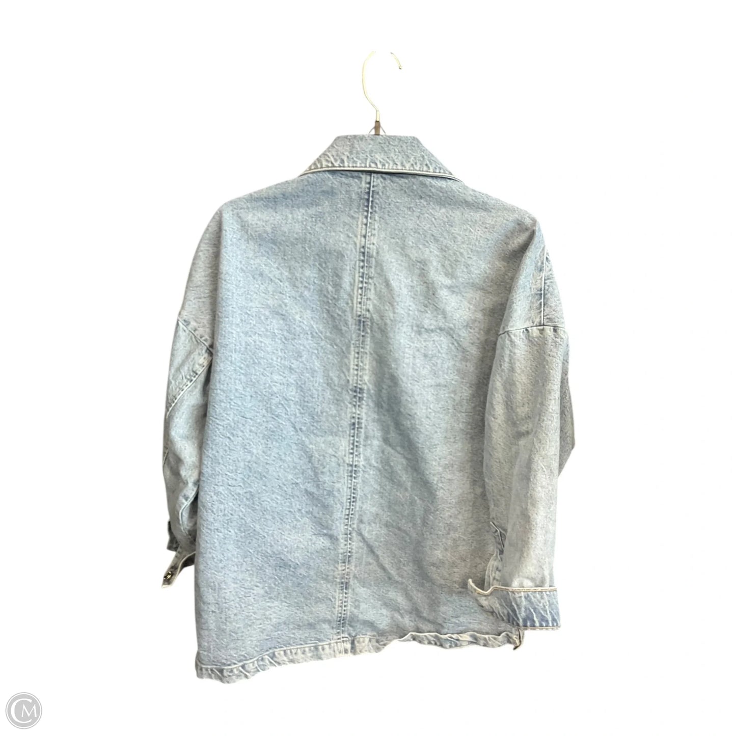 Jacket Denim By Zara In Blue Denim, Size: Xs