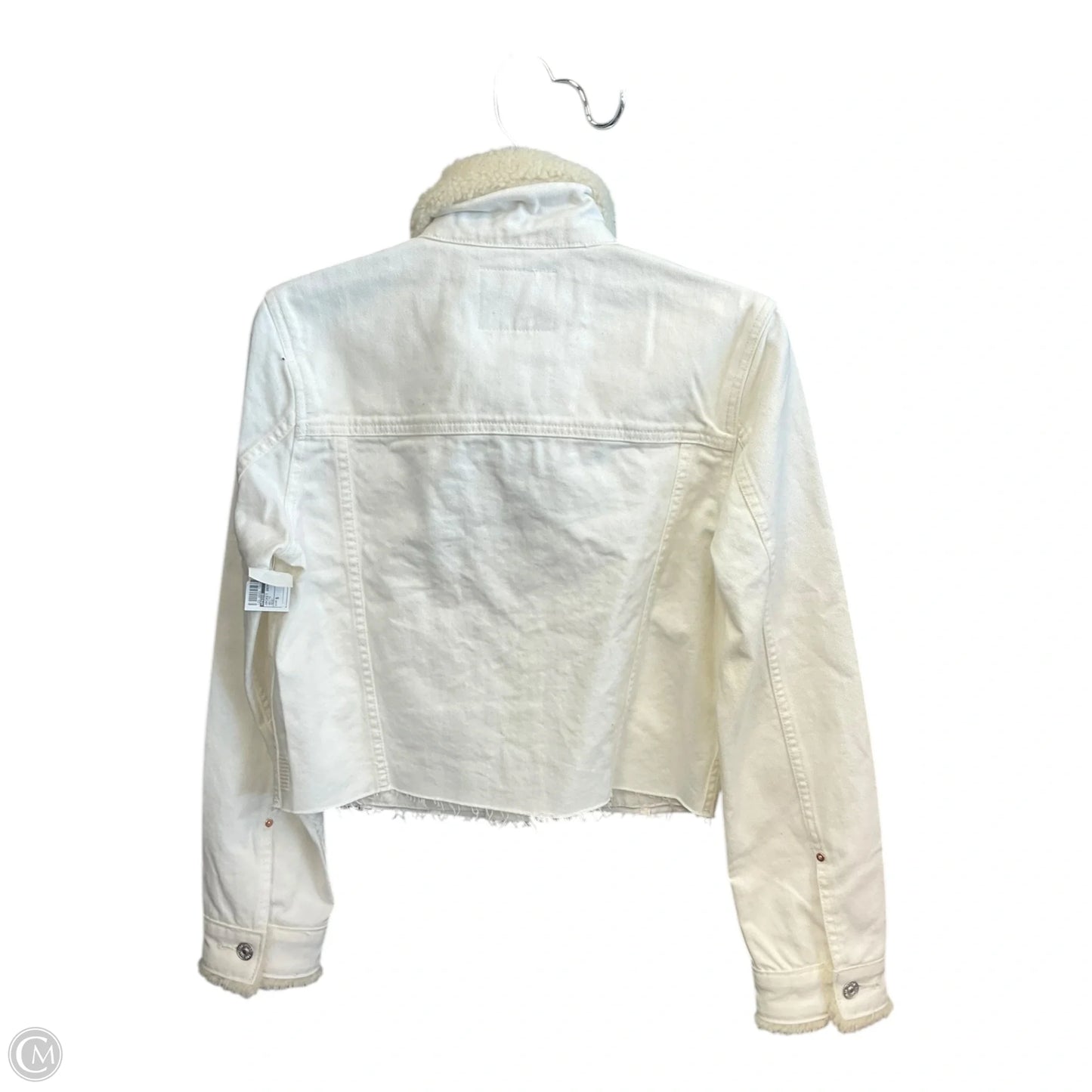Jacket Denim By Paige In White, Size: S