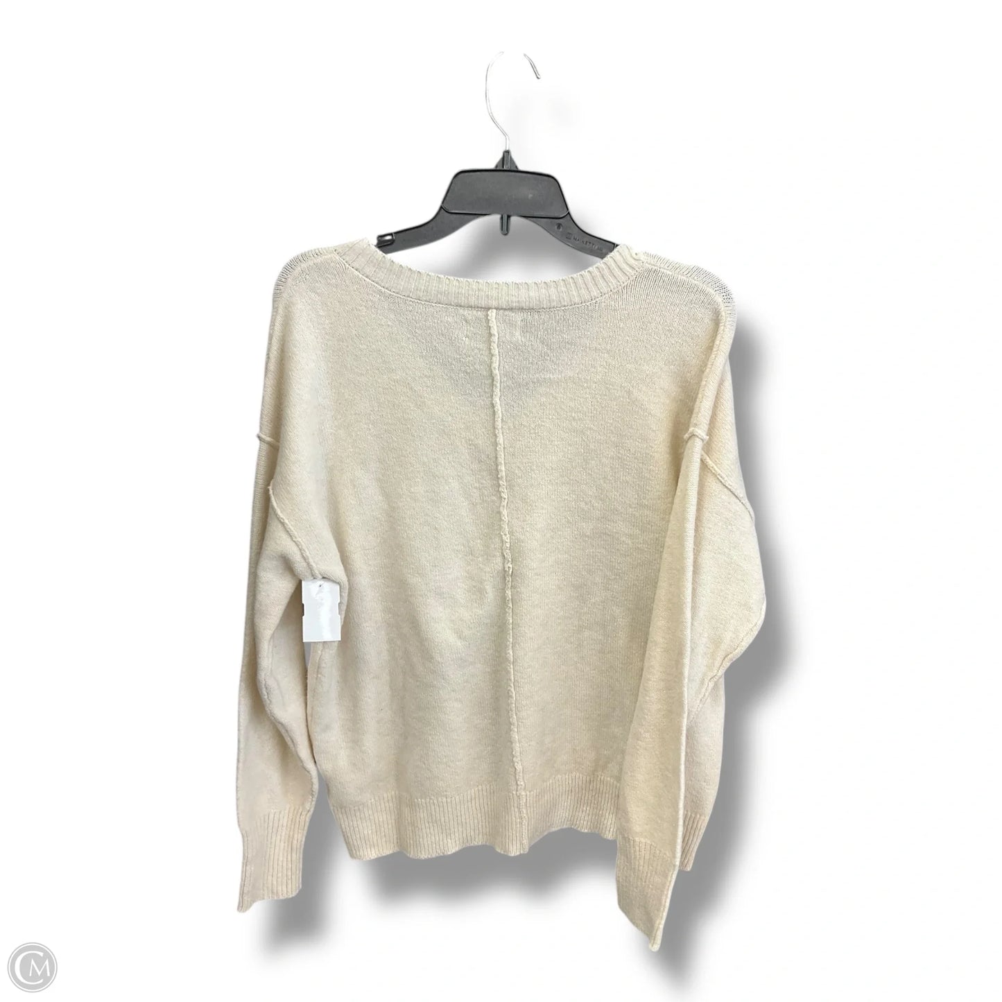 Top Long Sleeve By Sonoma In Cream, Size: Lp