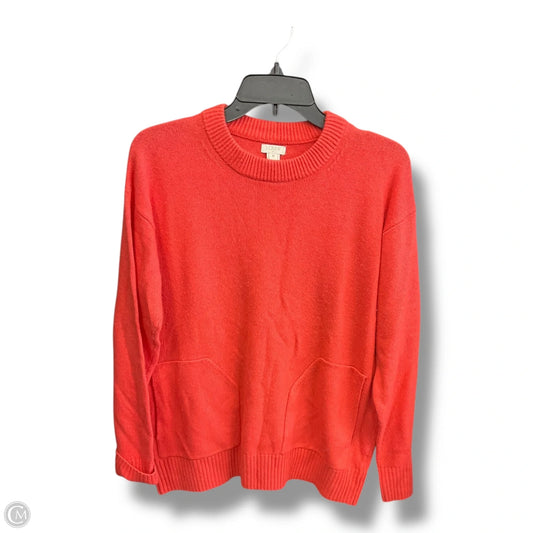 Sweater By J. Crew In Coral, Size: M