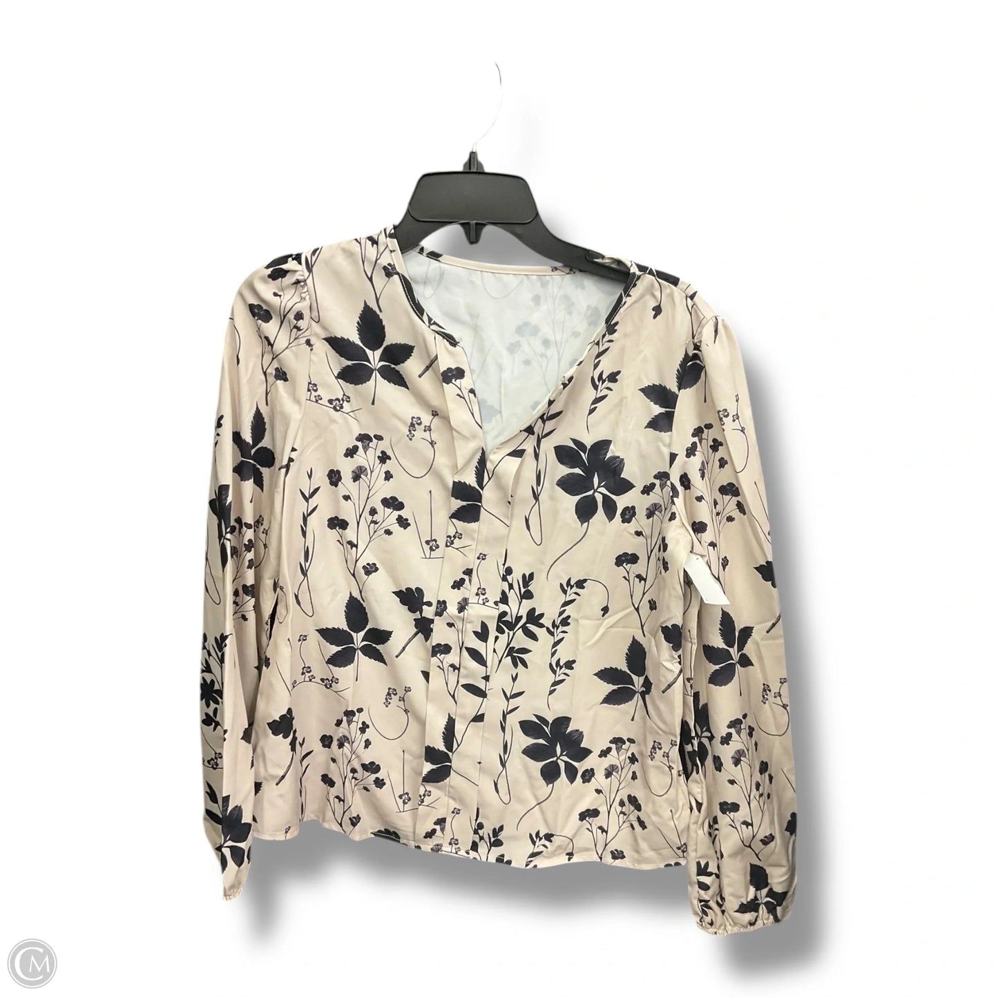 Top Long Sleeve By Shelby And Palmer In Floral Print, Size: S