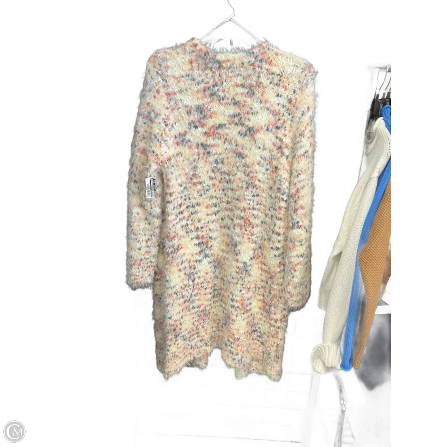 Sweater Cardigan By Solitaire In Multi-colored, Size: L