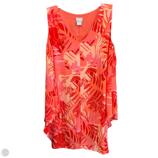 Top Sleeveless By Chicos In Multi-colored, Size: M