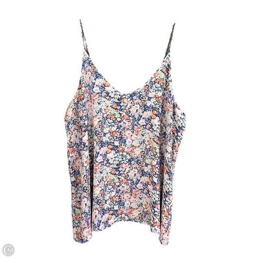 Top Sleeveless Basic By Loft In Floral Print, Size: S