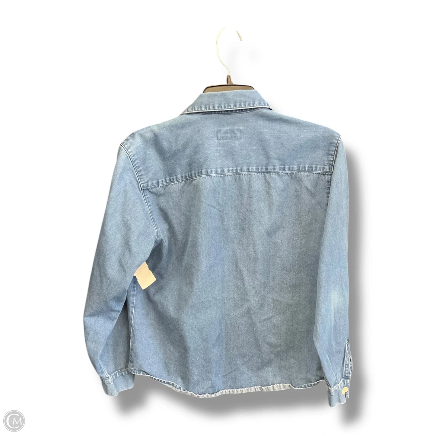 Blouse Long Sleeve By Talbots In Blue, Size: M