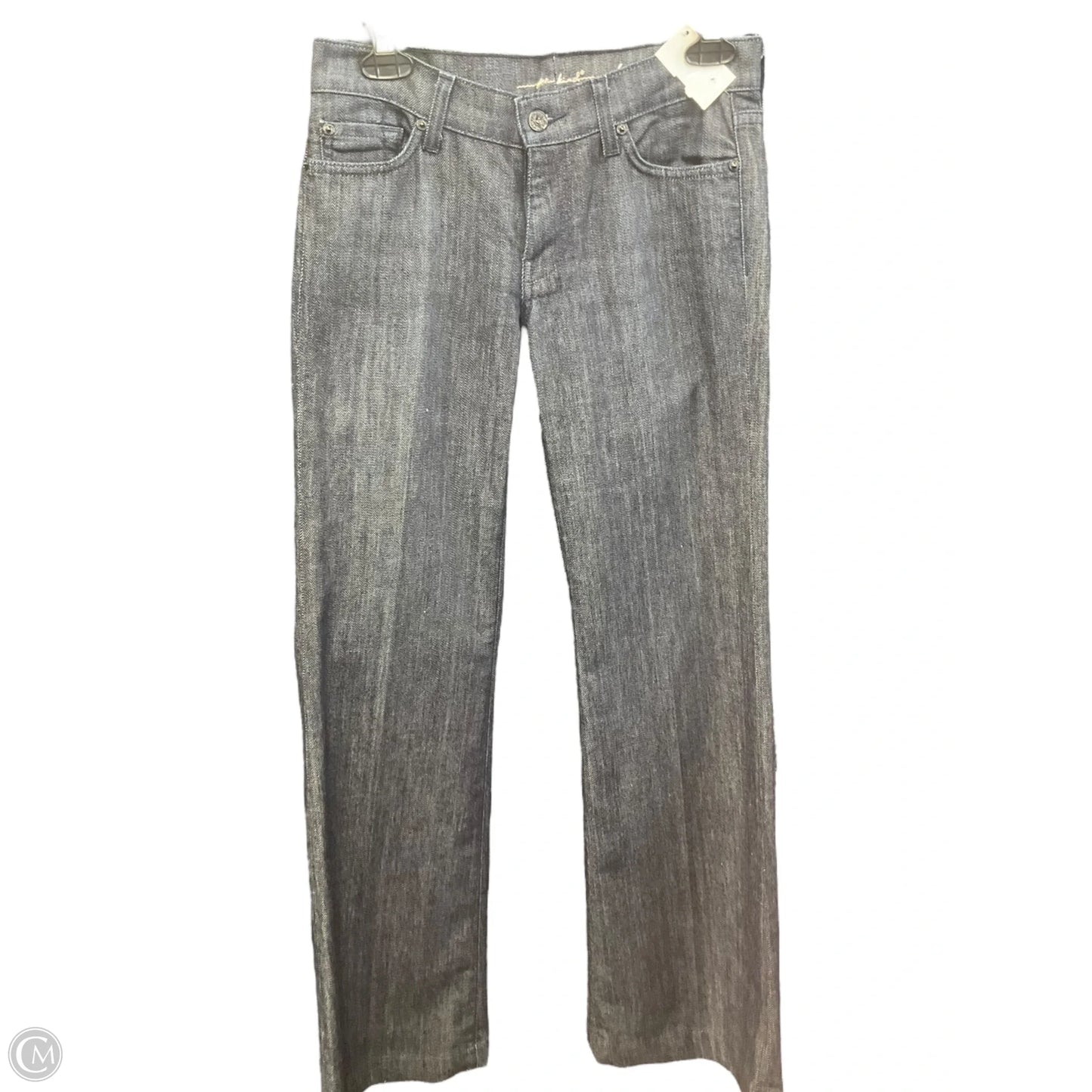 Jeans Straight By 7 For All Mankind In Blue Denim, Size: 8