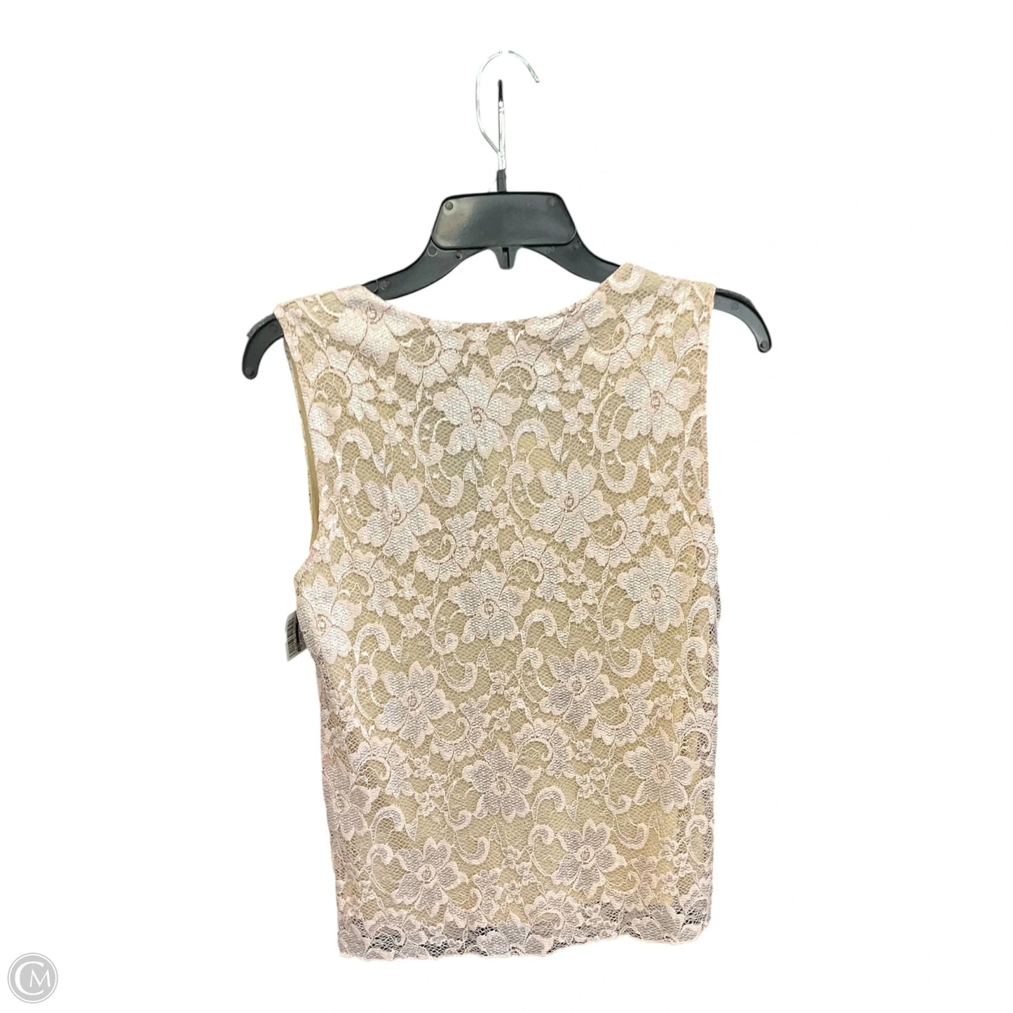 Top Sleeveless By Cabi In Pink & Tan, Size: M