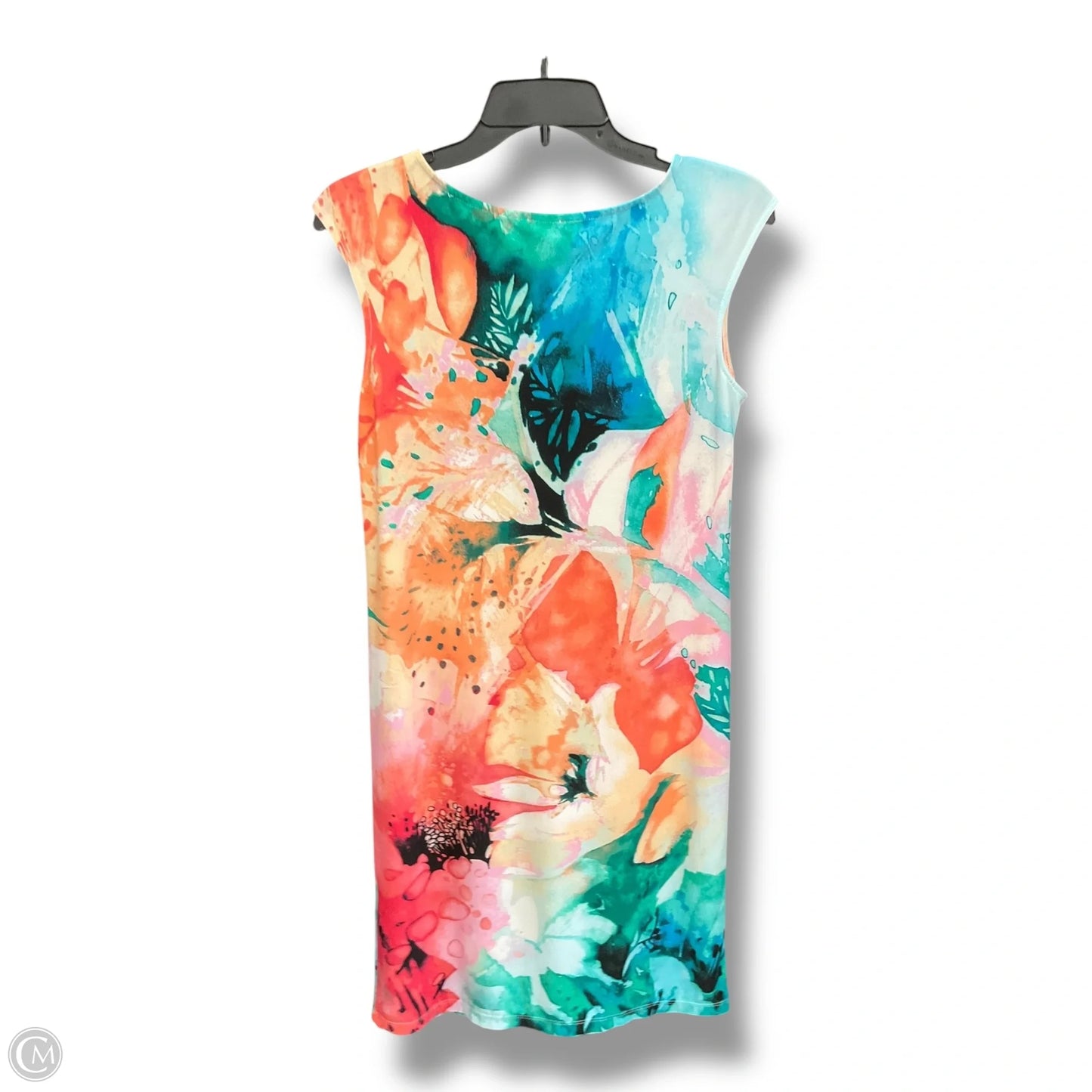 Dress Casual Midi By Chicos In Multi-colored, Size: L