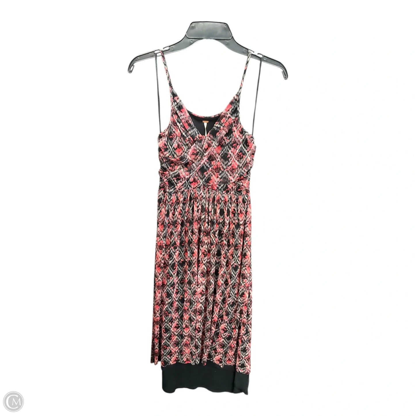 Dress Casual Midi By Free People In Black & Red, Size: M