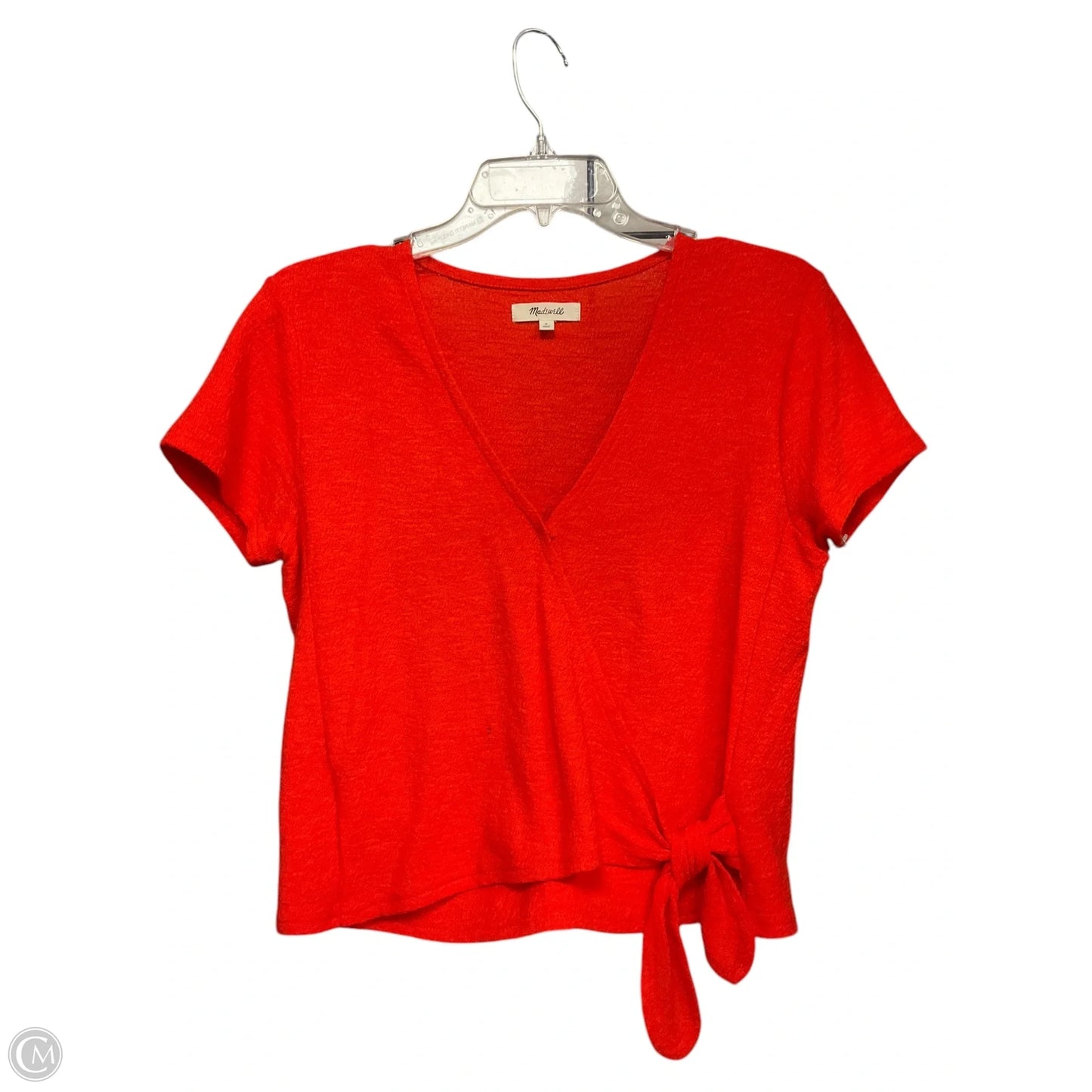 Top Short Sleeve By Madewell In Orange, Size: S