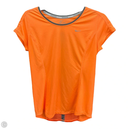 Top Short Sleeve By Nike Apparel In Orange, Size: M