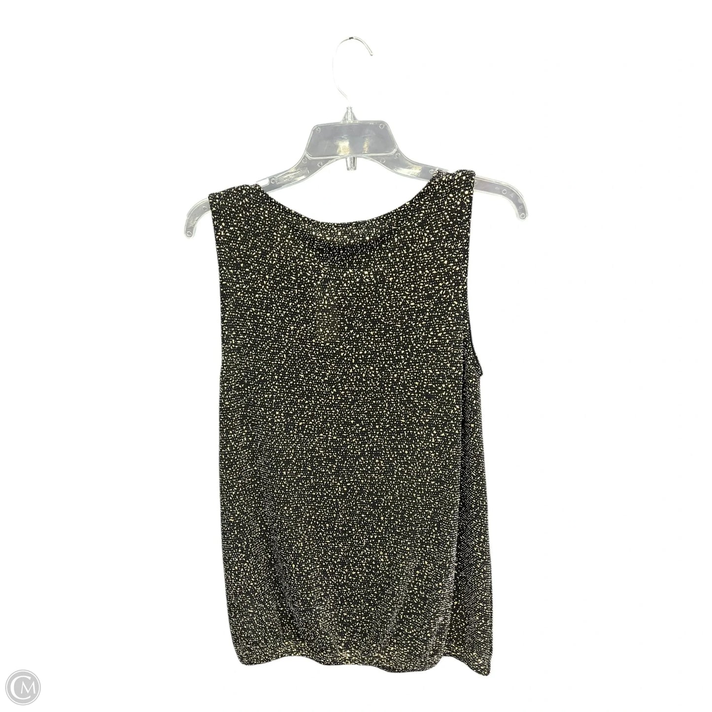 Top Sleeveless By Eri + Ali In Black & Gold, Size: S