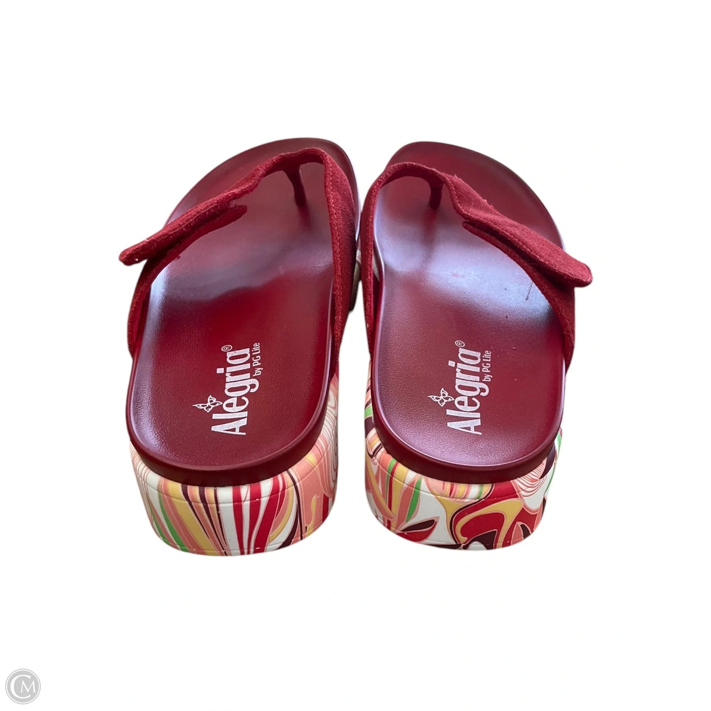 Sandals Flip Flops By Alegria In Red, Size: 9.5