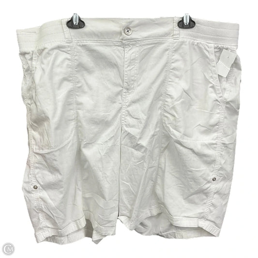 Shorts By Evri In White, Size: 20