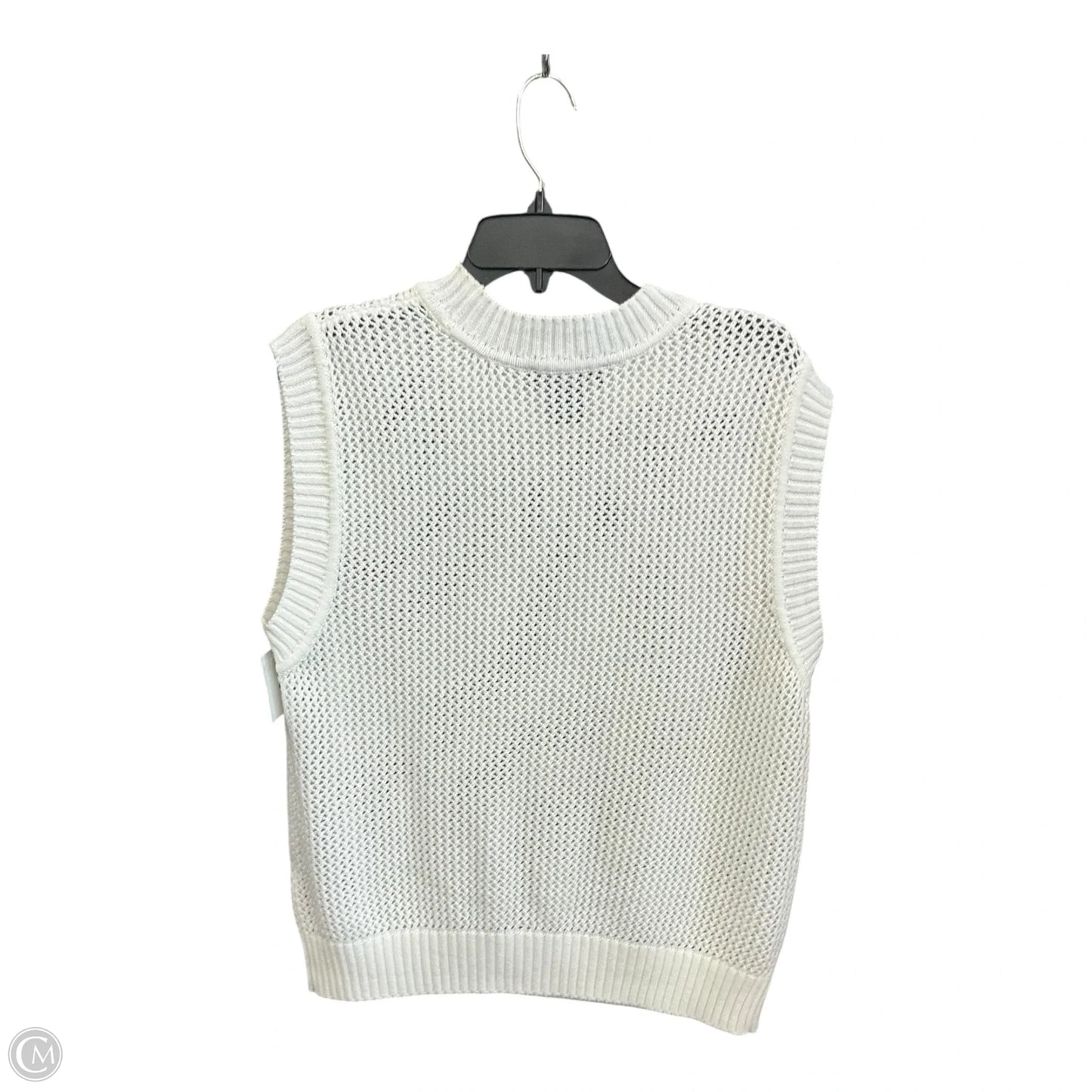 Sweater By Dkny In White, Size: Xl