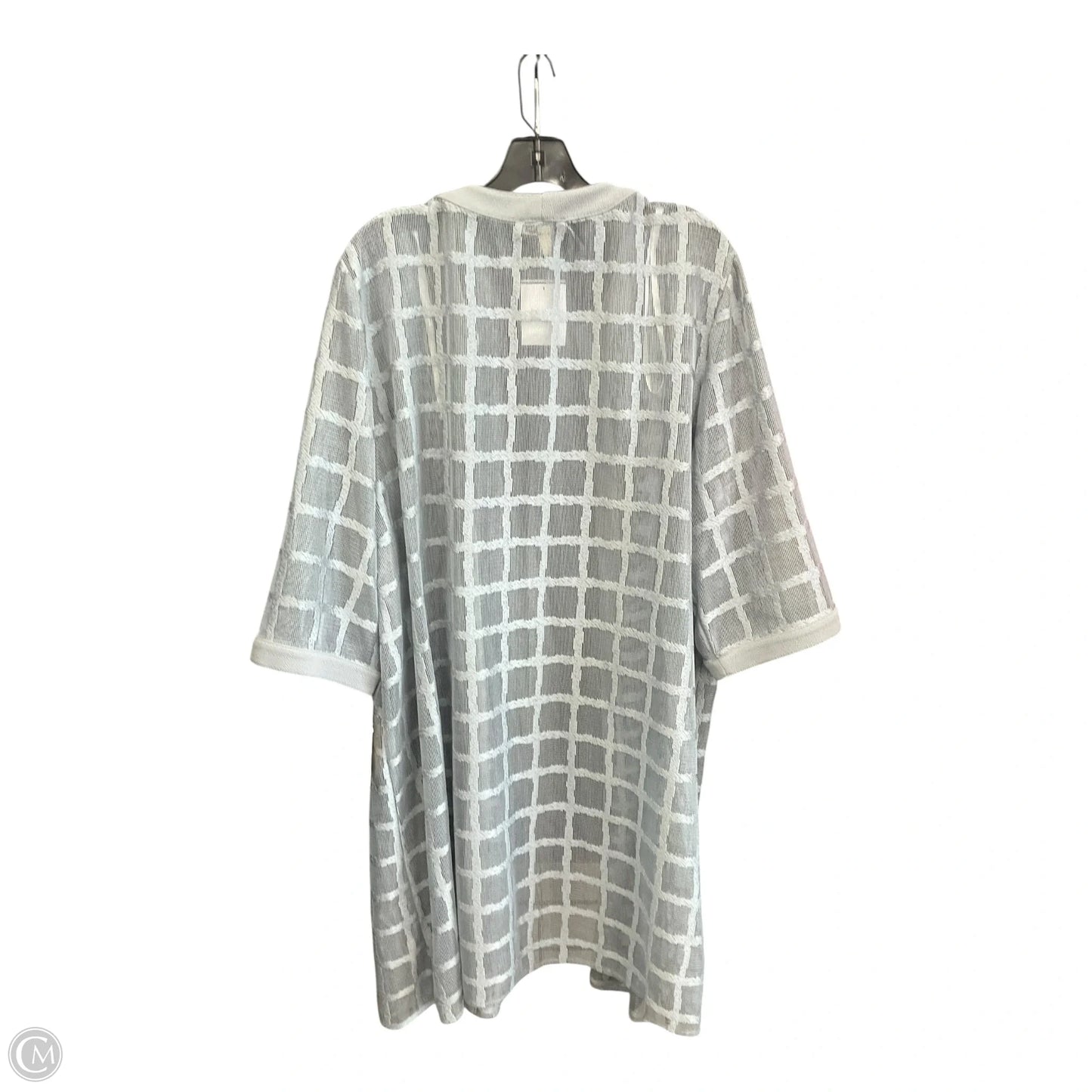 Cardigan By Clothes Mentor In Grey, Size: 2x