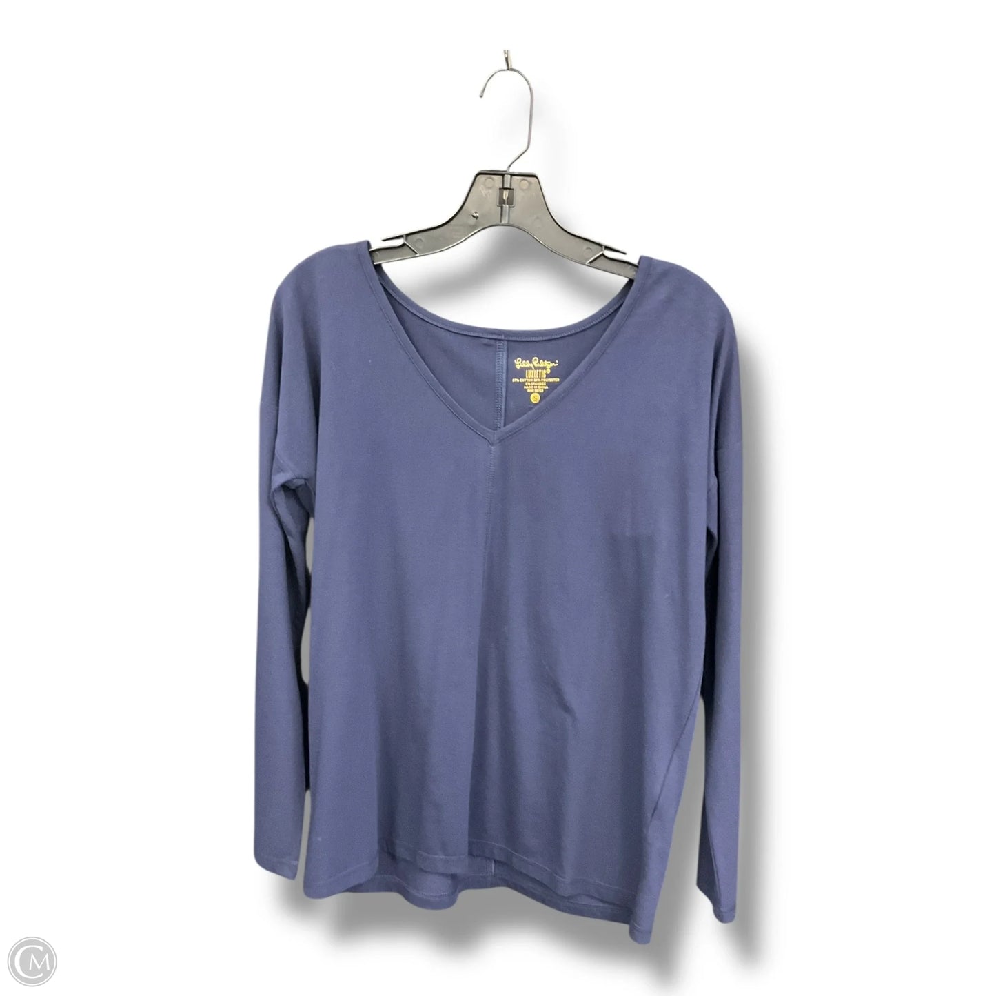Top Long Sleeve Designer By Lilly Pulitzer In Navy, Size: S
