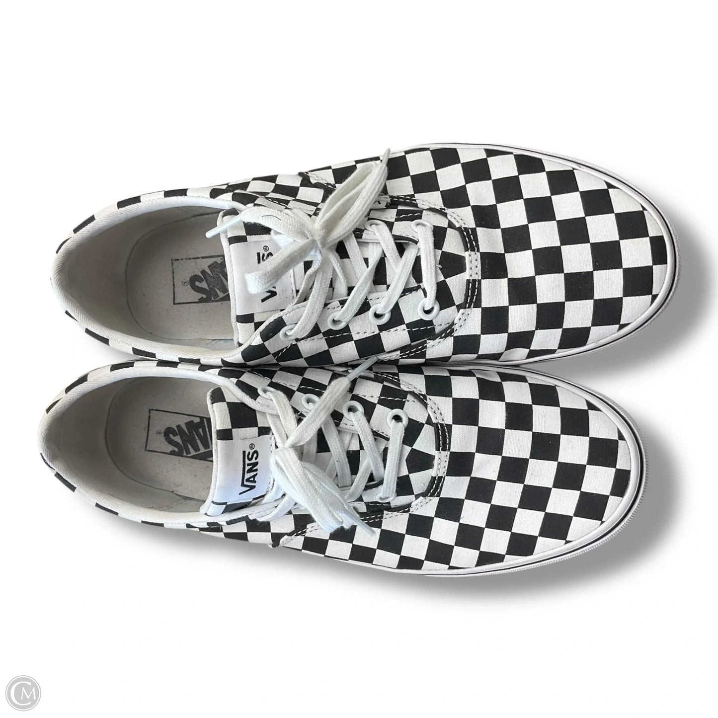 Shoes Sneakers By Vans In Black & White, Size: 11