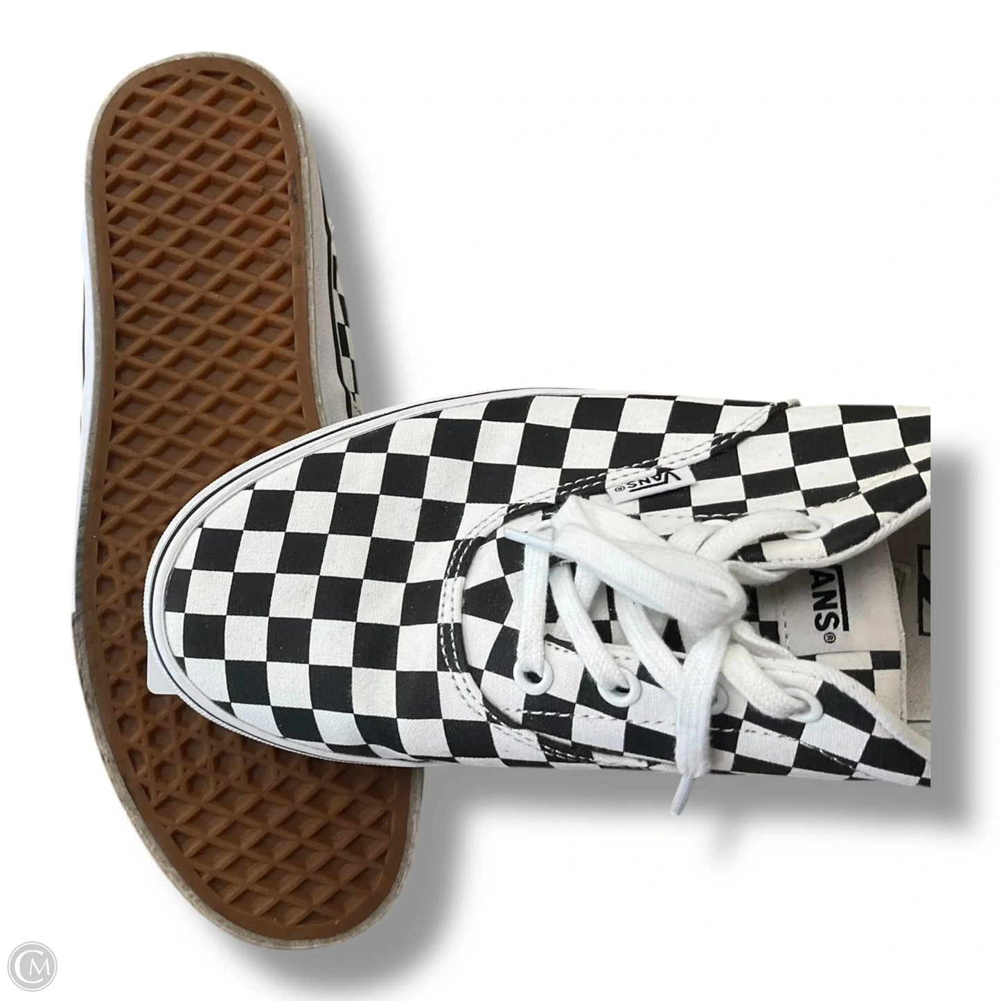 Shoes Sneakers By Vans In Black & White, Size: 11