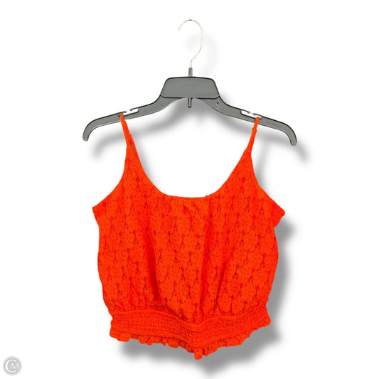 Top Sleeveless By Clothes Mentor In Orange, Size: L