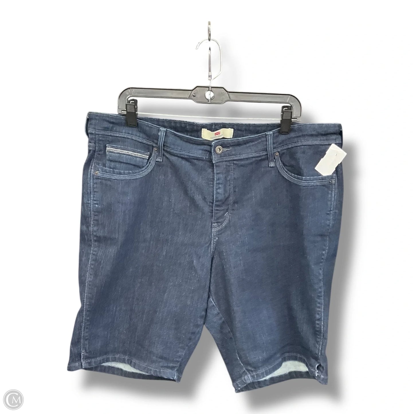 Shorts By Levis In Blue Denim, Size: 20