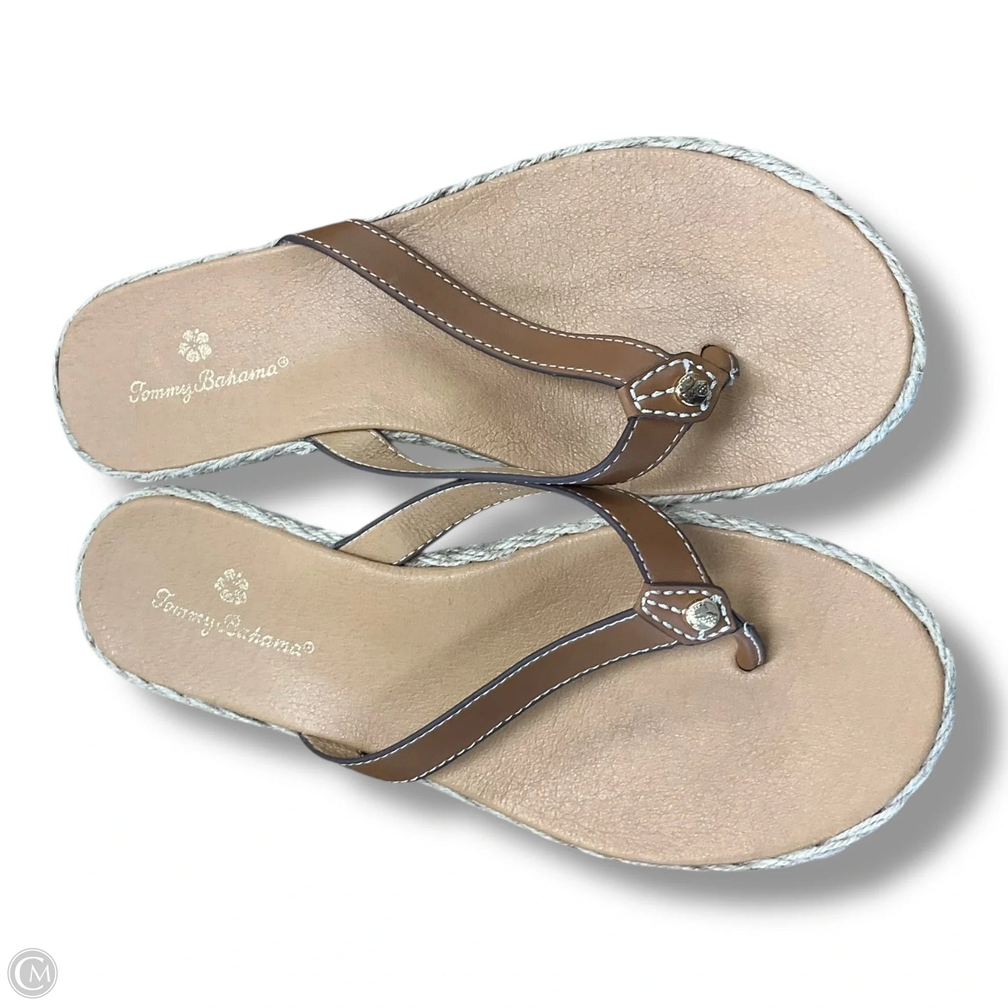 Sandals Flip Flops By Tommy Bahama In Tan, Size: 7