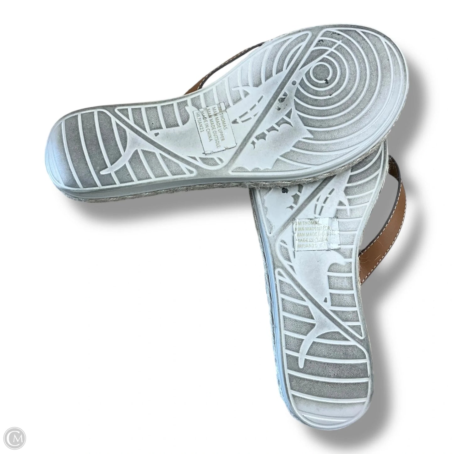 Sandals Flip Flops By Tommy Bahama In Tan, Size: 7