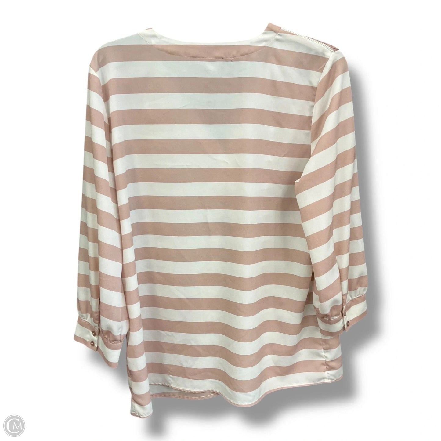 Top 3/4 Sleeve By Violet And Claire In Cream & Pink, Size: L