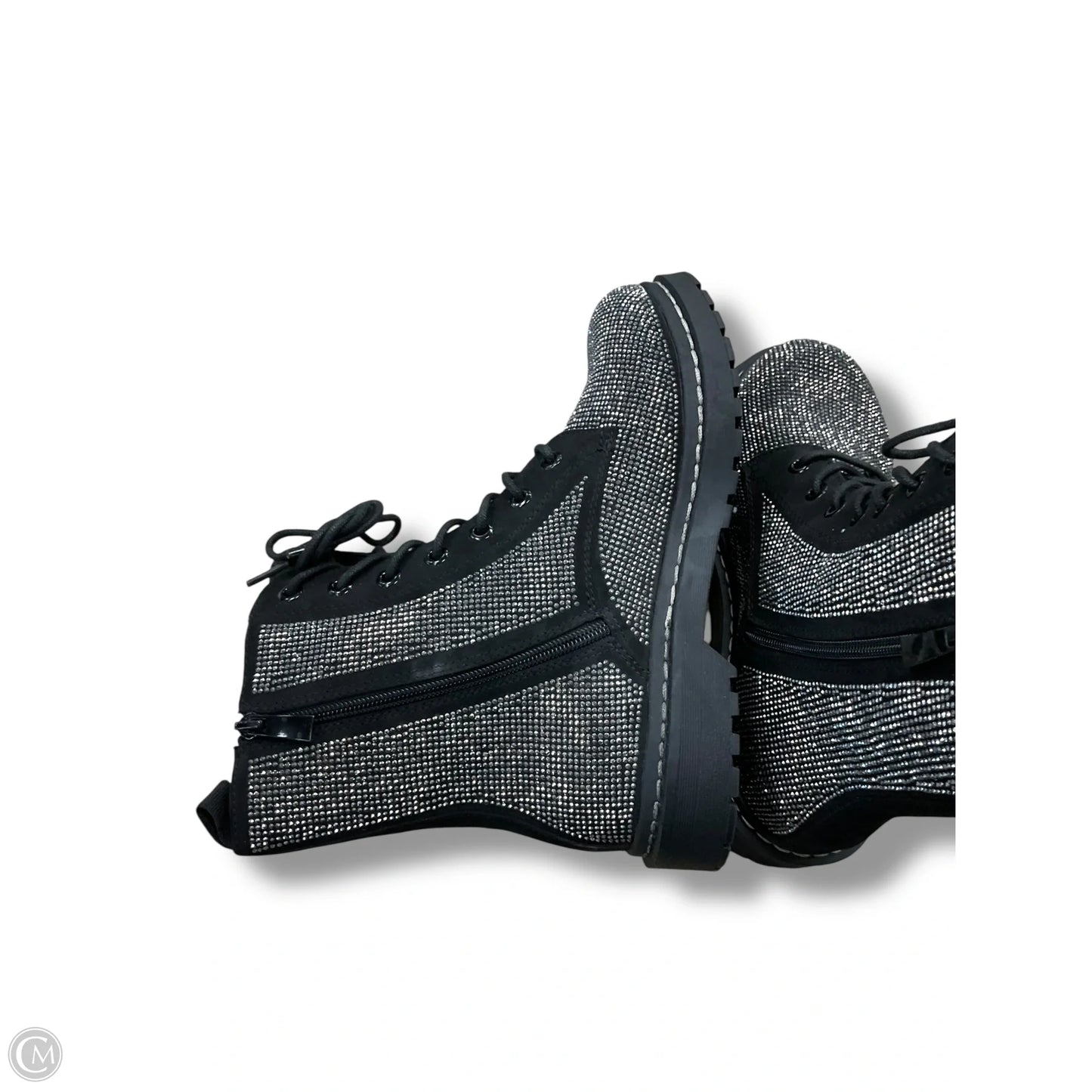 Boots Combat By Torrid In Black & Silver, Size: 8