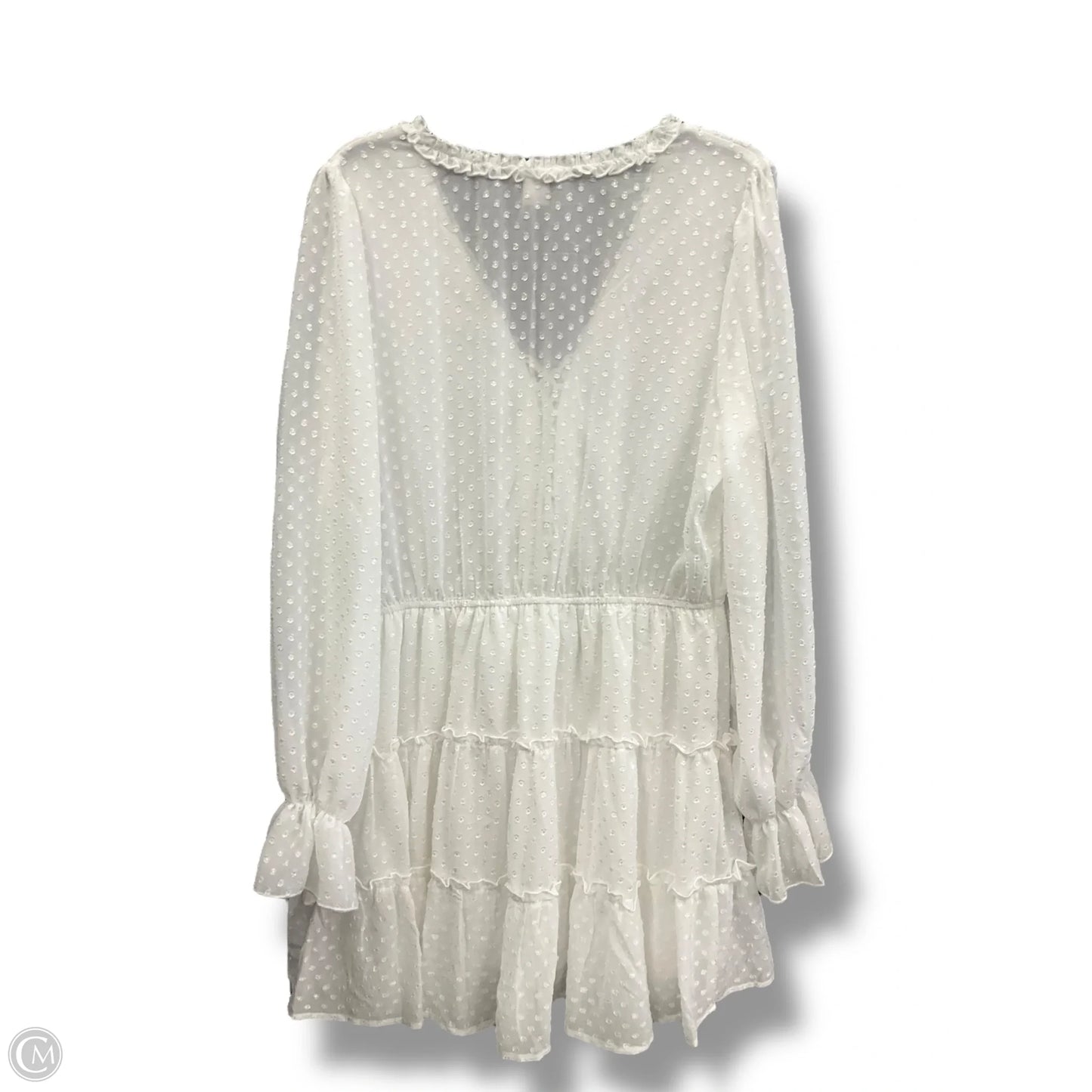 Dress Casual Short By Venus In White, Size: Xl